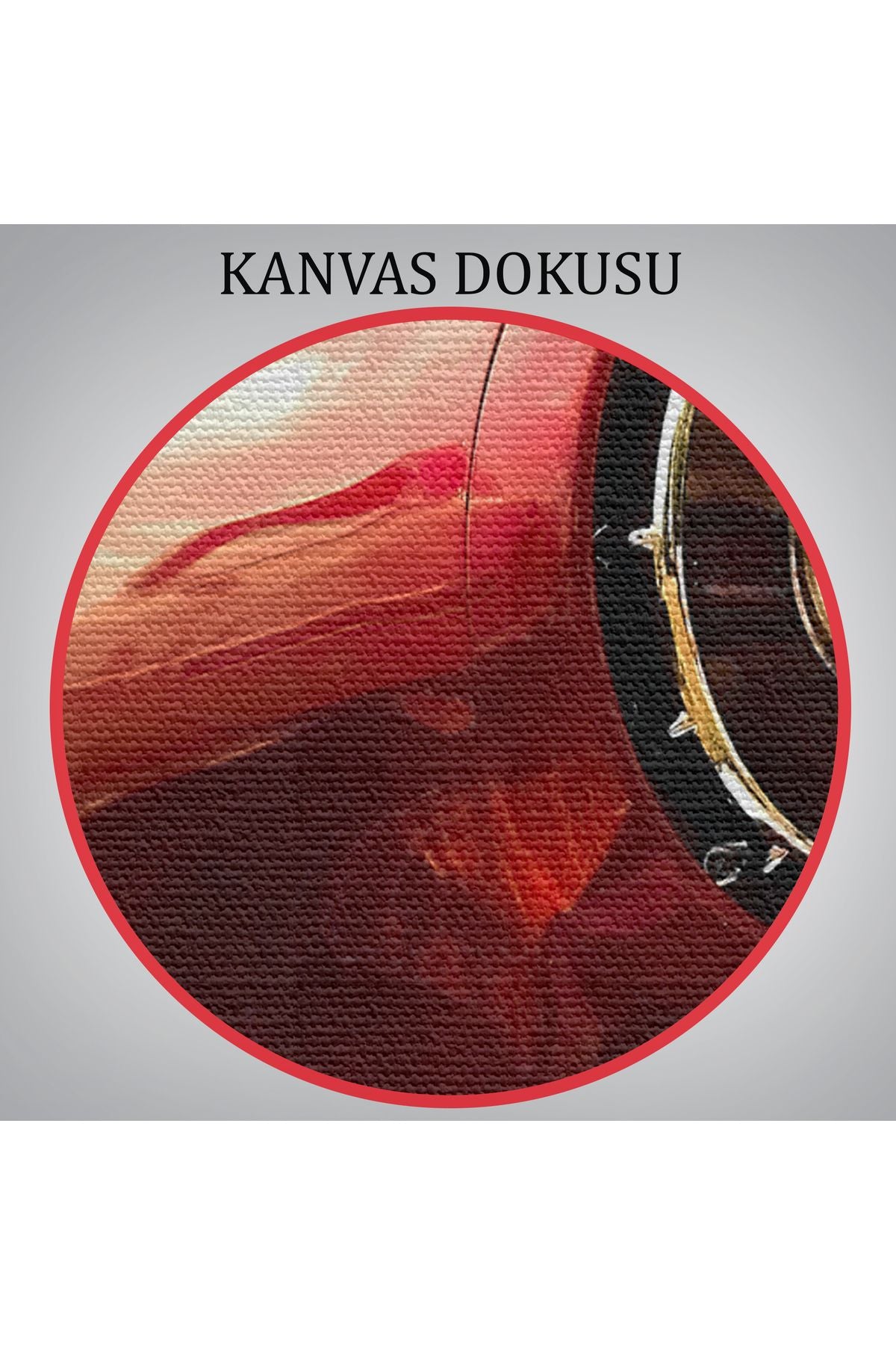 Kırmızı Klasik Araba Tablosu-6597
