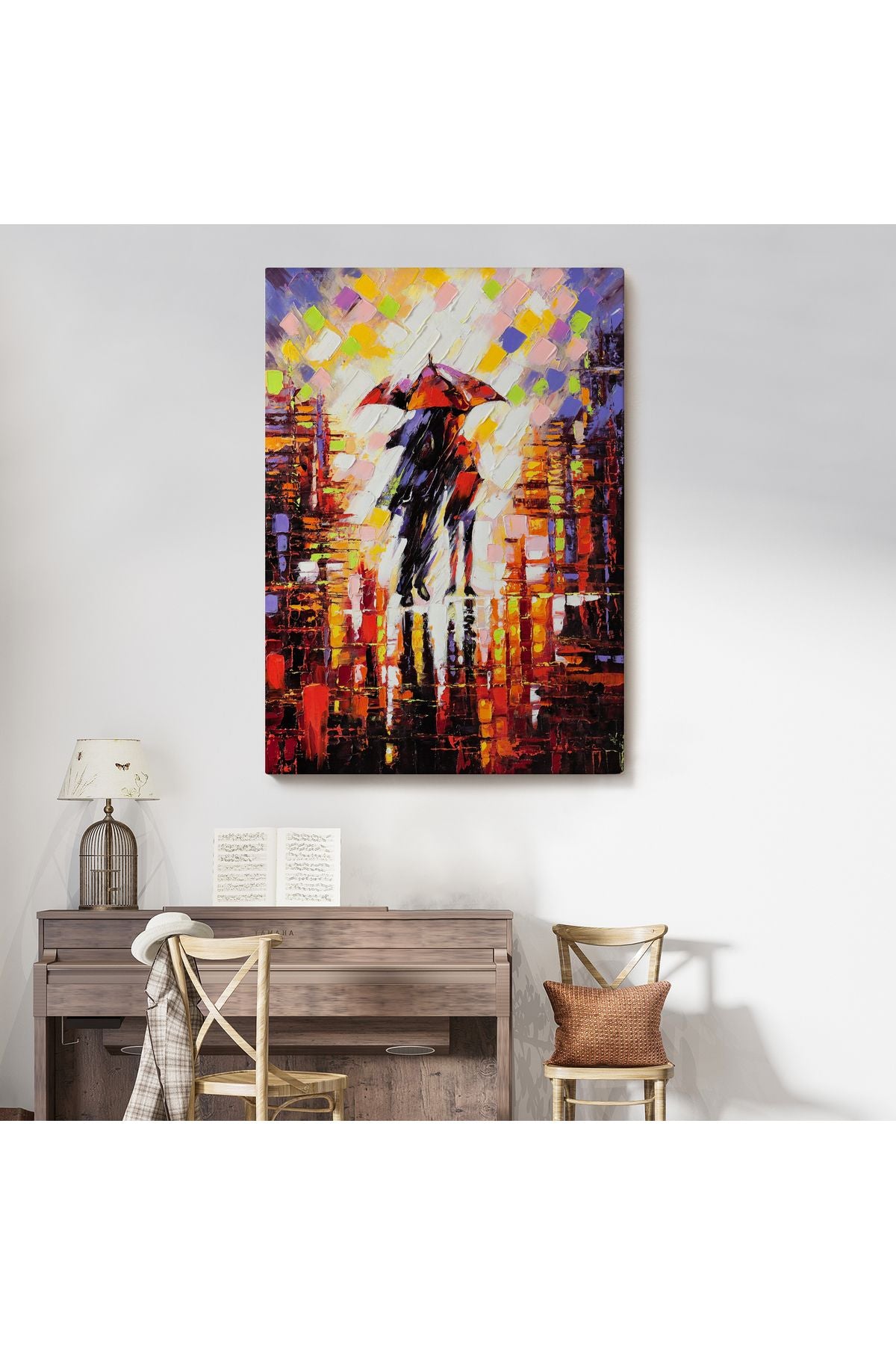 Yağmurda Yürüyen Sevgililer Tablo-5972