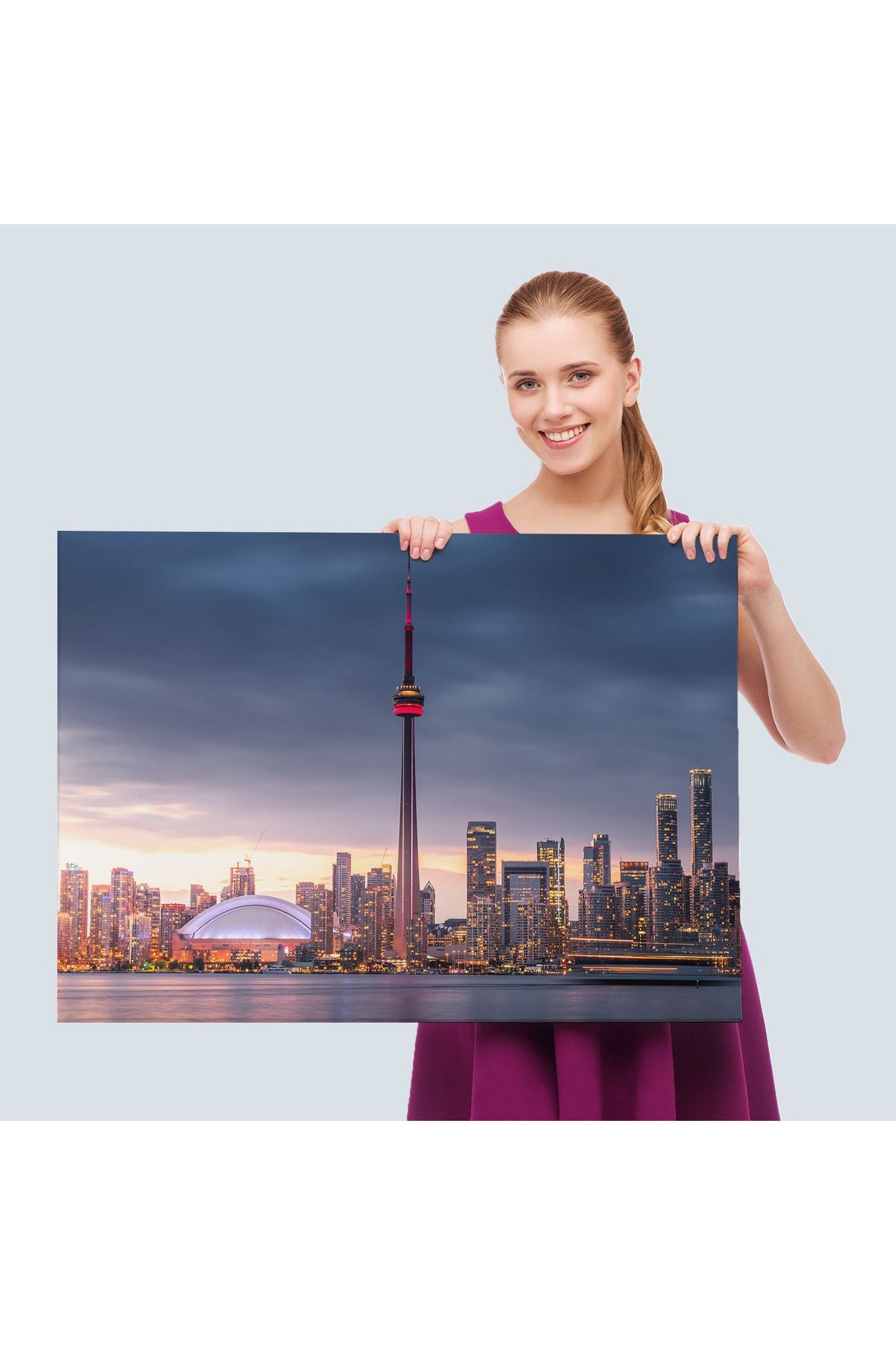 Kanada Toronto Manzarası Kanvas Tablo-5079