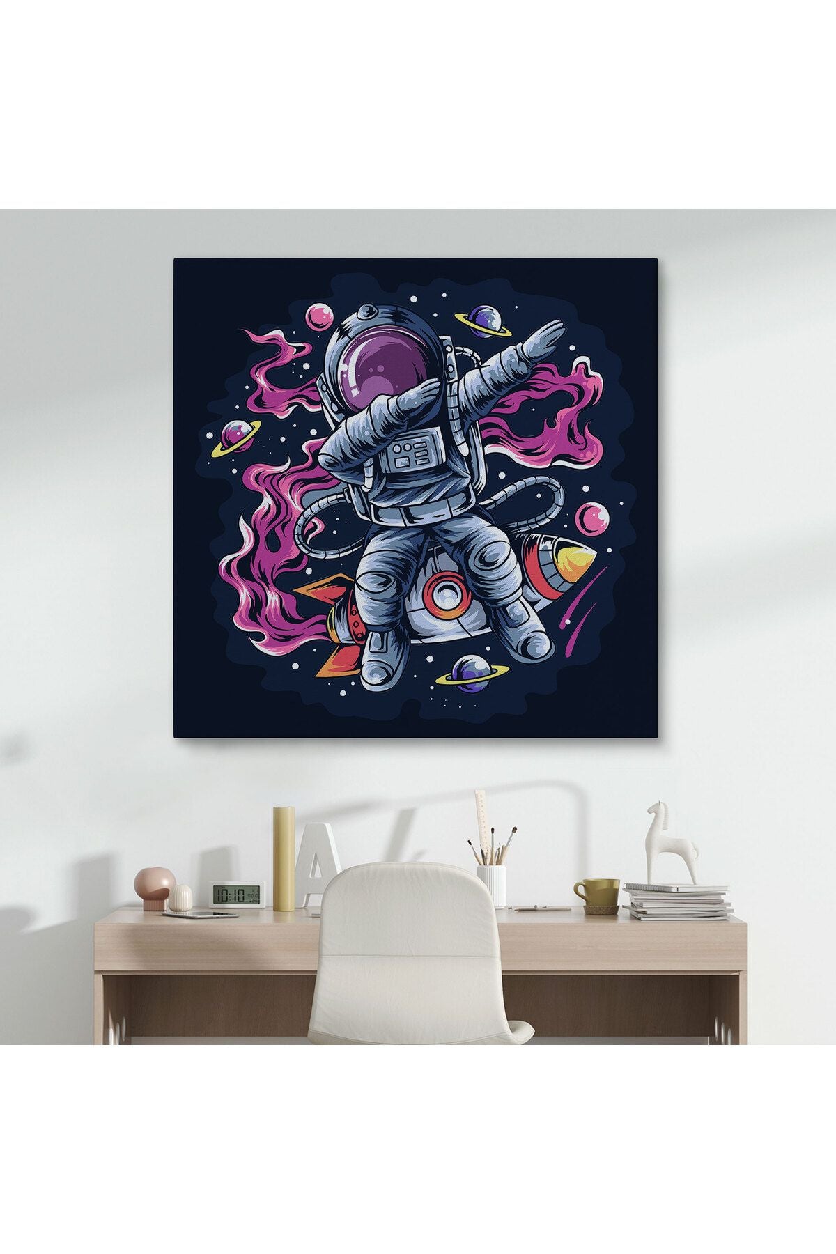 Dans Eden Astronot Kanvas Tablo-5069