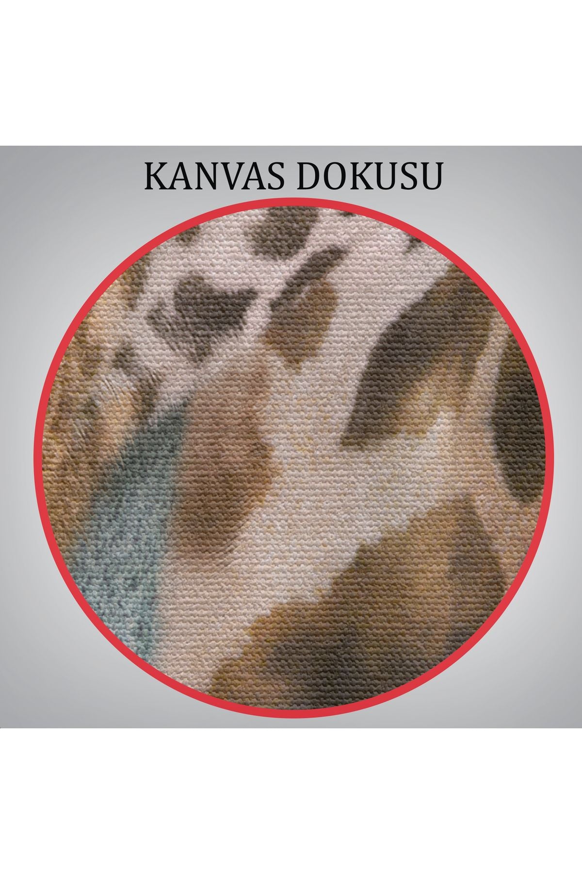 Zurafa Kafalı İnsan Kanvas Tablo-4989