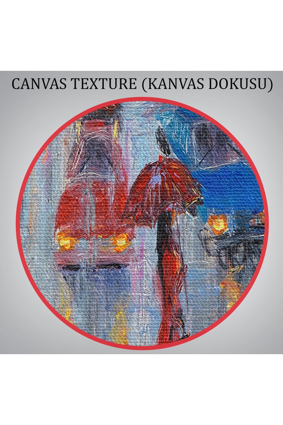 Özel Tasarım, Dekortif BaskıYağlı Boya Görünümlü Modern Kanvas Duvar Tablosu, Tablo-1197