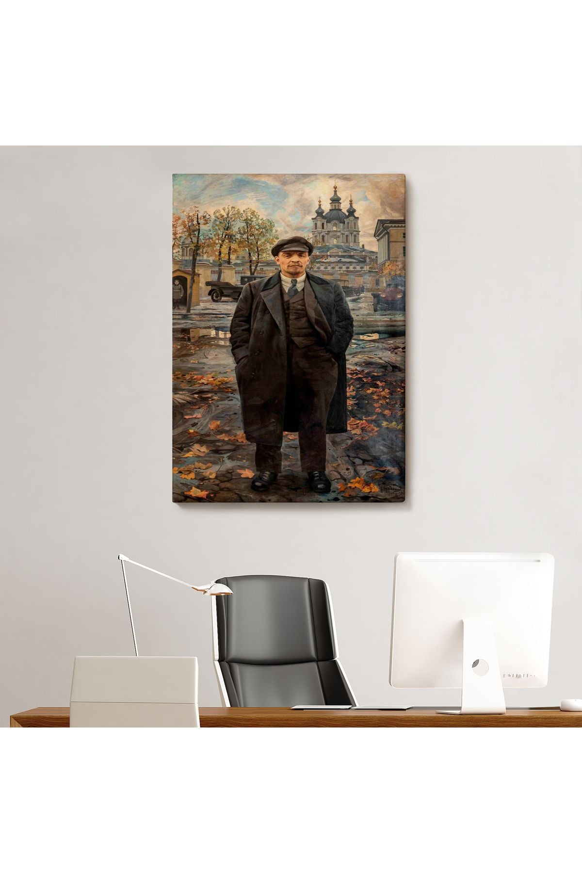 Vladimir Lenin Sovyet Dönemi Rusya Dekoratif Duvar Tablosu-6194