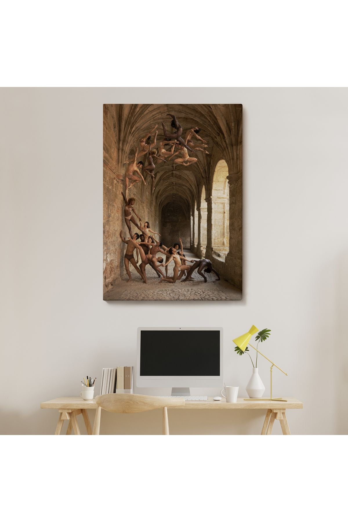 Rob Woodcox İnsan Dalgasi Adlı Eseri Duvar Tablosu-6389