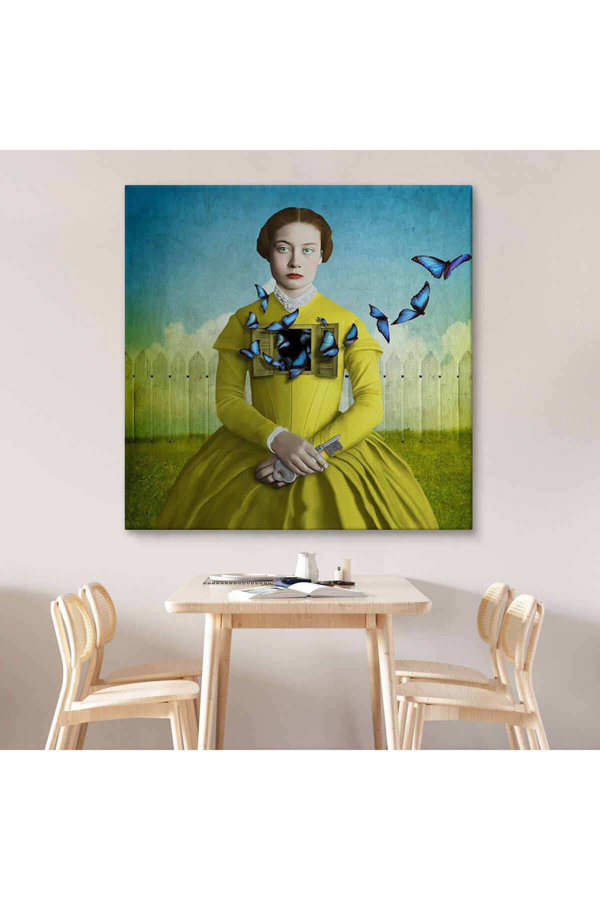 Ruhların Uçmasına İzin Ver, Gerçeküstü Sanat Kanvas Tablo-5853