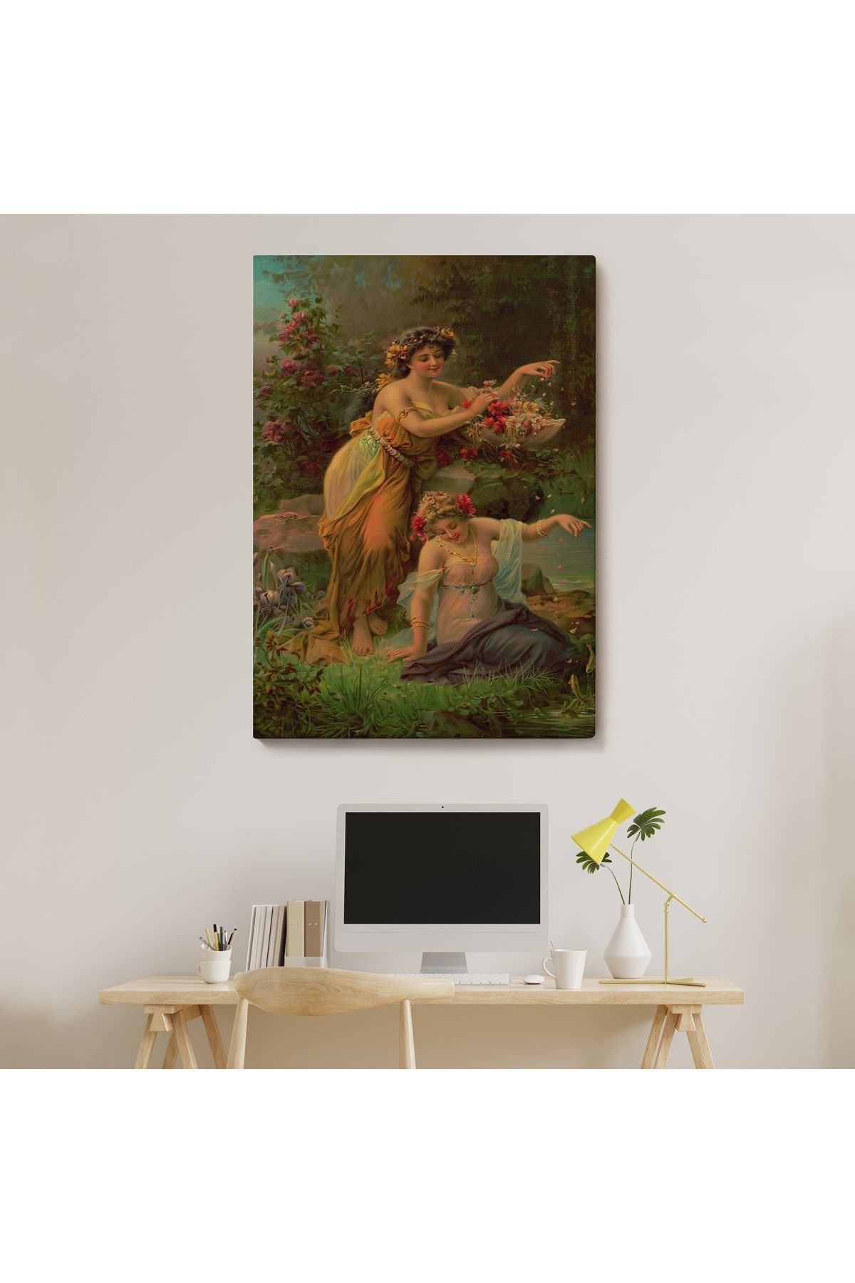 Çiçek Taoplayan Kadınlar Tablosu-6483