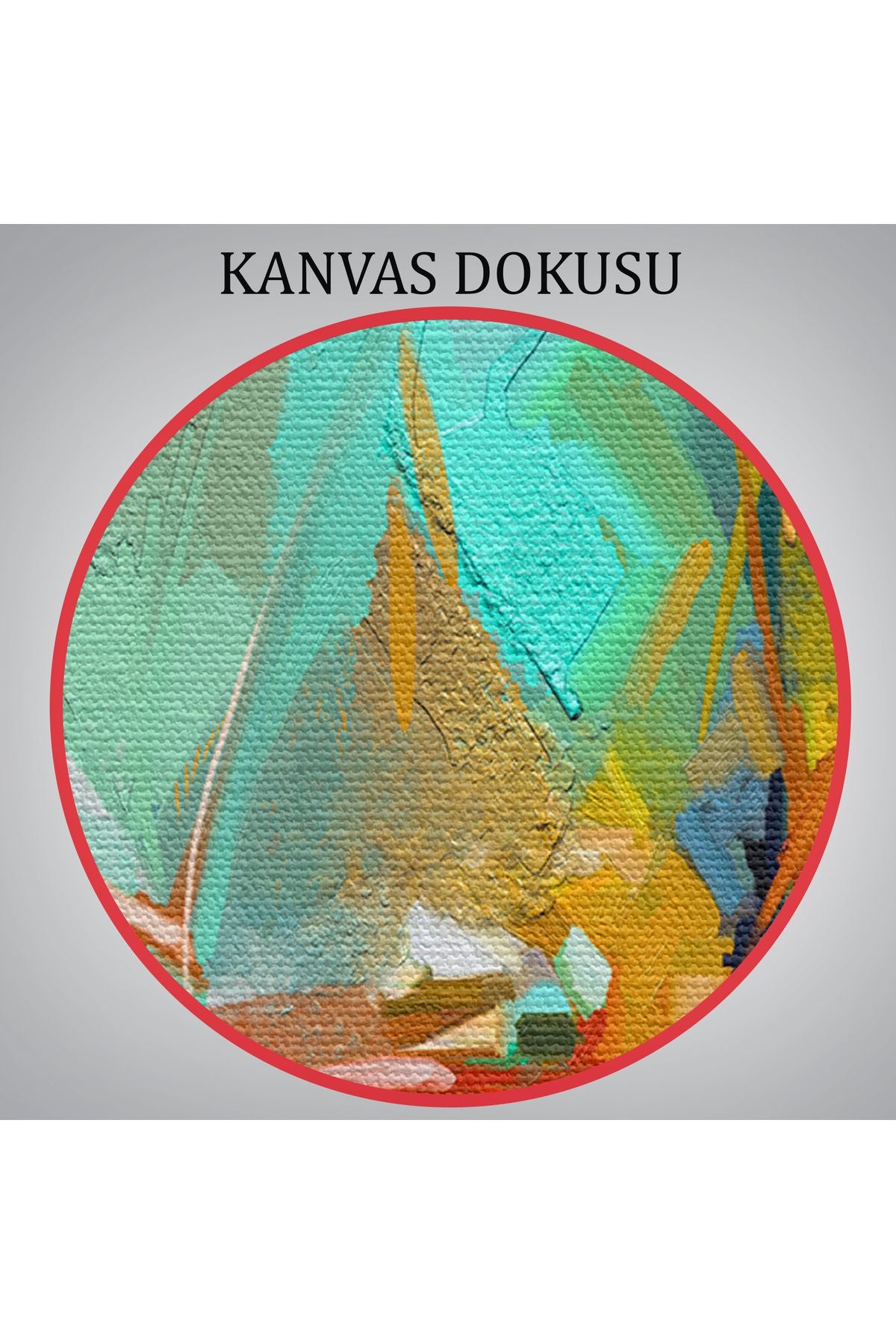 Çağdaş Sanat Soyut Yağlıboya Görünüm Dekoratif Tablo-3614