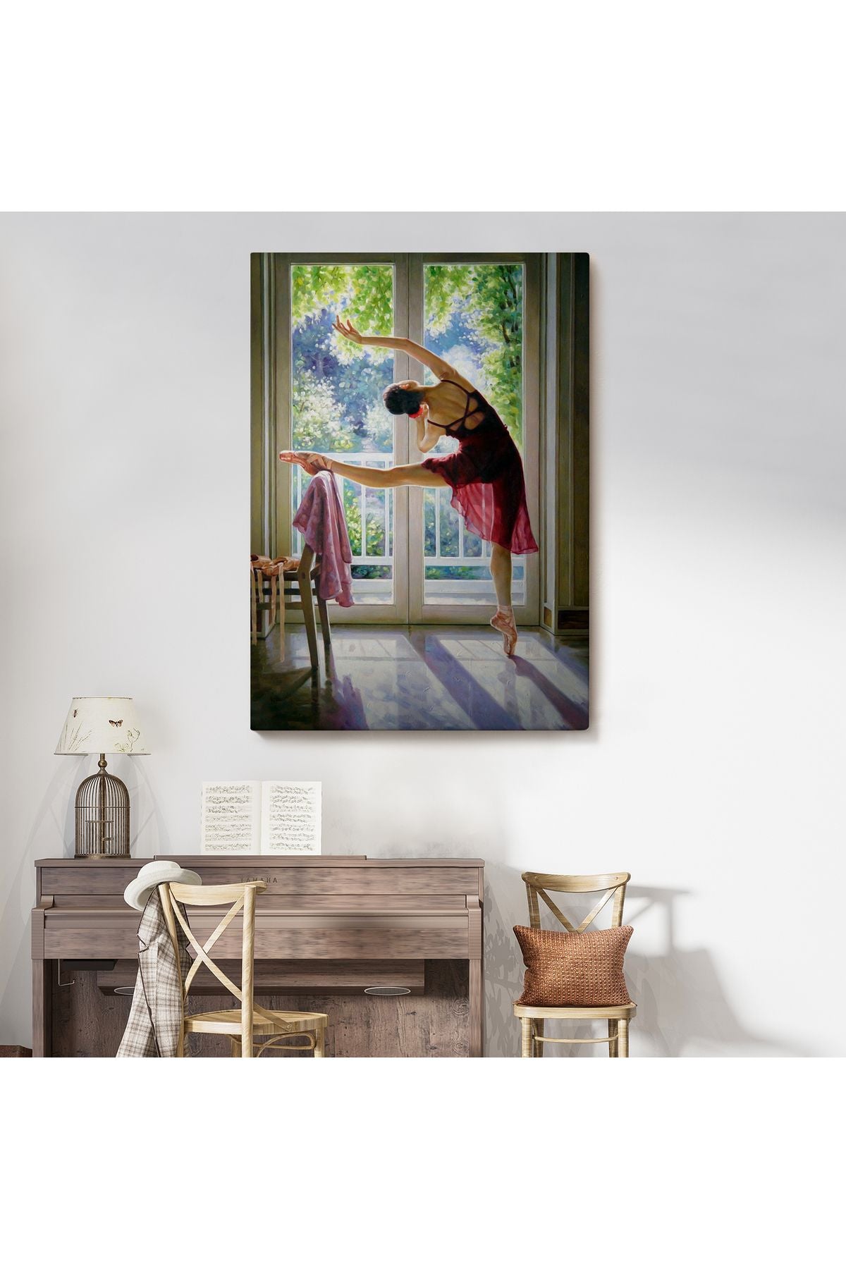 Bale Yapan Dansçı Kadın Duvar Tablosu-6428