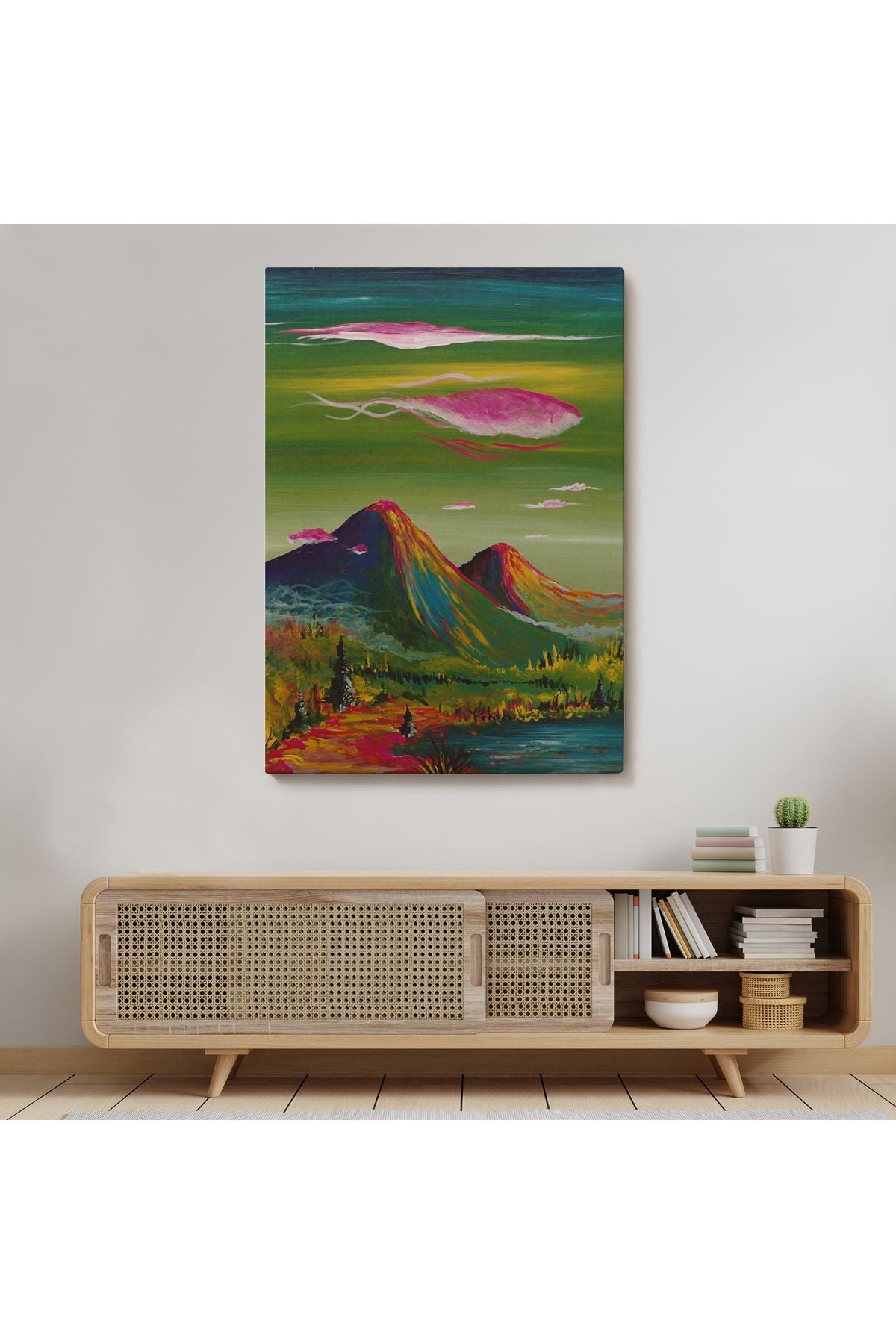 Dağ Manzarası Dekoratif Duvar Tablosu-6122
