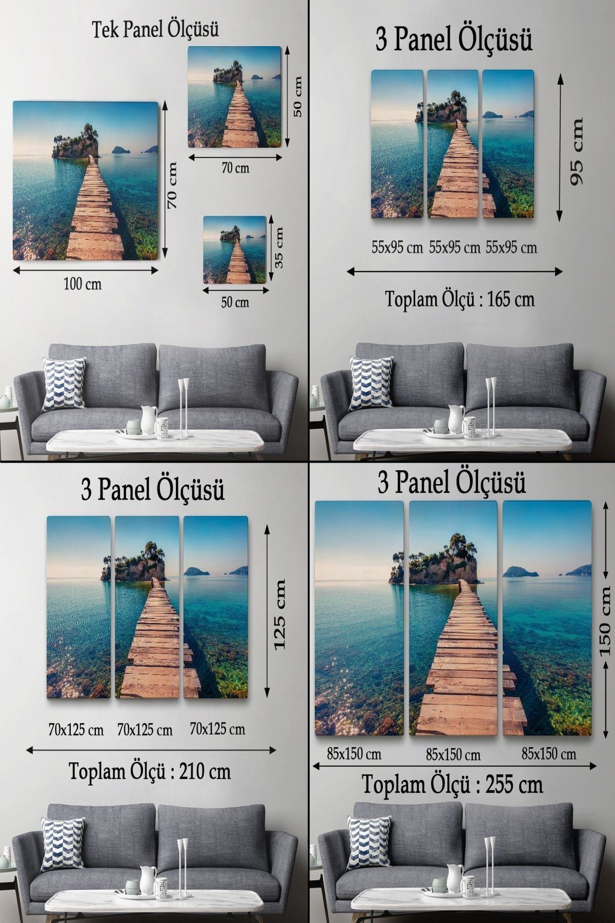 Zakinthos Adası Yunaniztan Dekoratif Kanvas Duvar Tablosu-3584