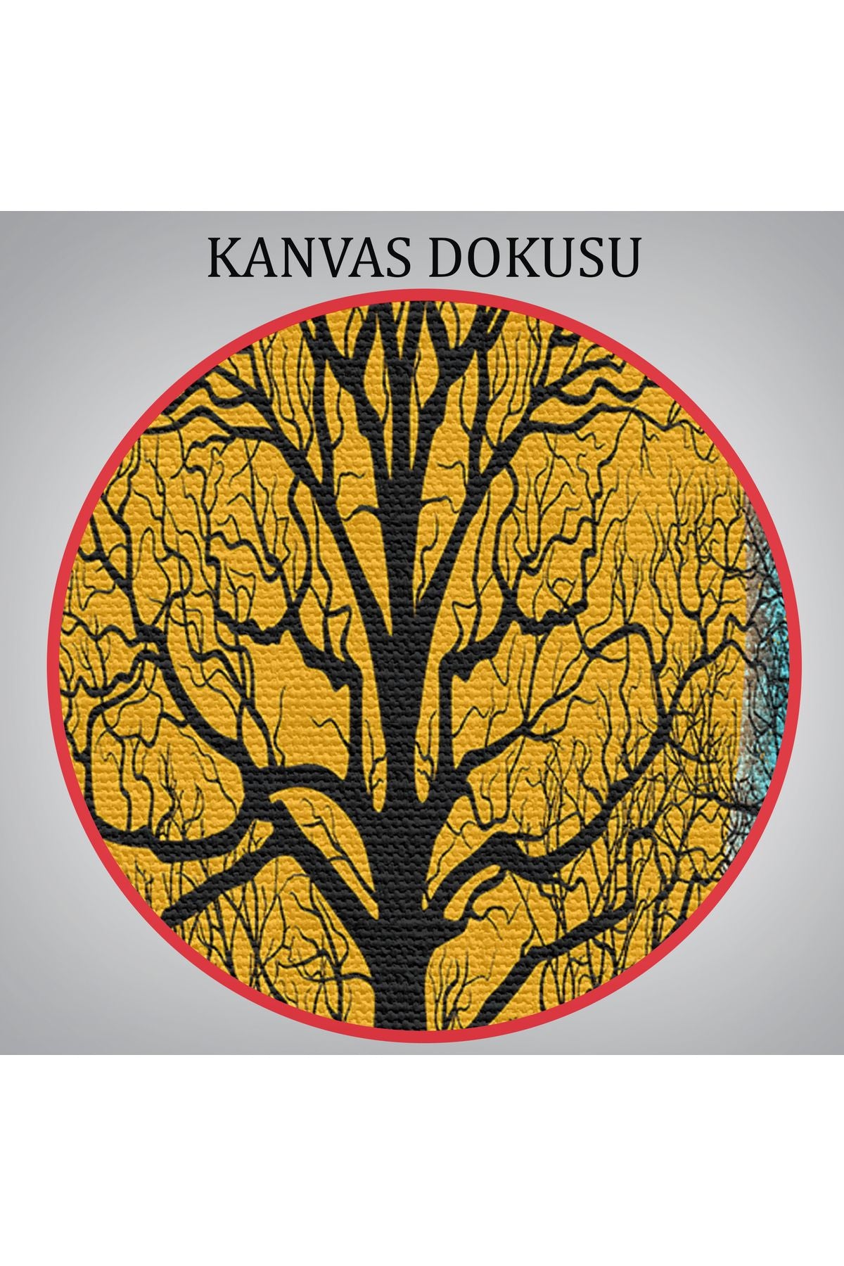 Geceyarısı Ormanda Gezen Atlar Kanvas Tablosu-5041