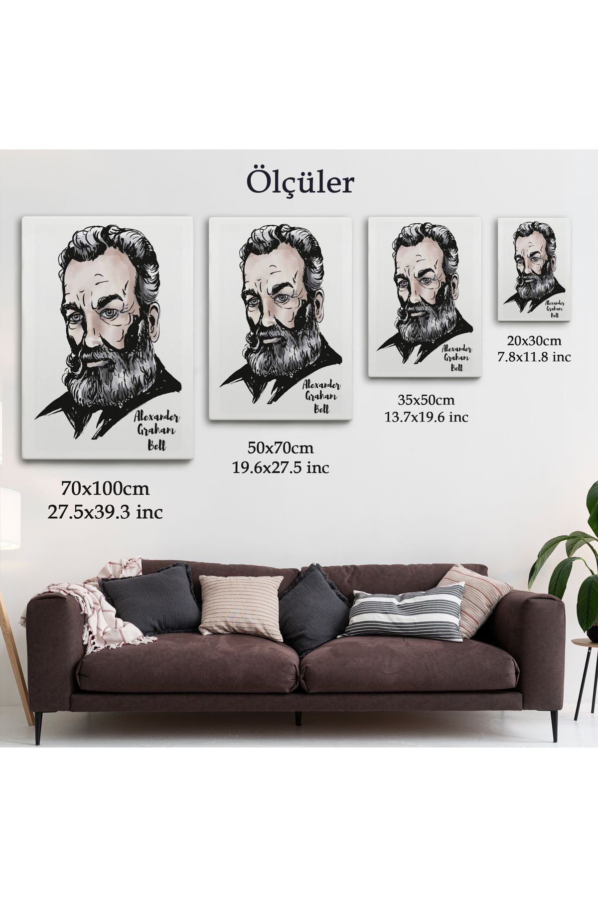 Alexander Graham Bell Dekoratif Kanvas Tablo-5916