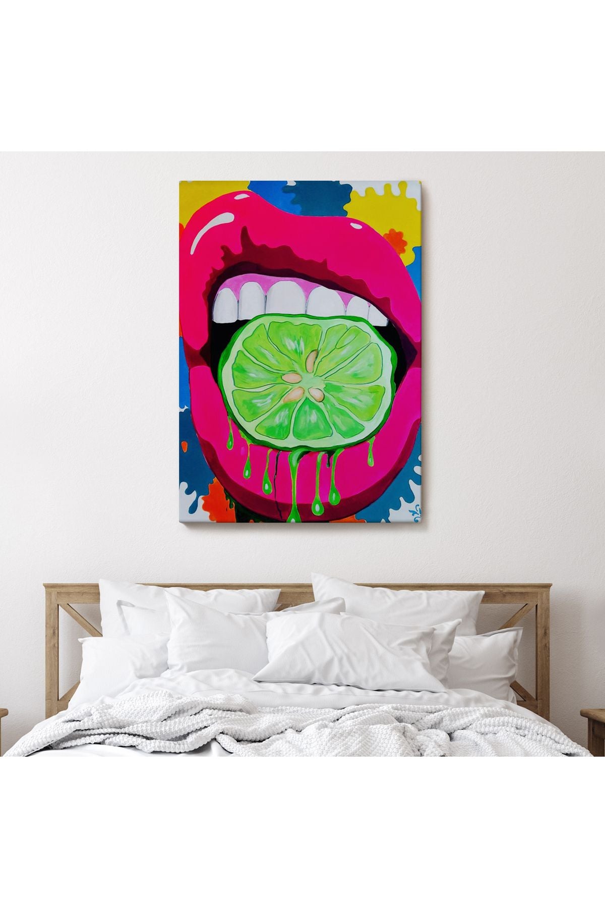 Pop Art, Sokak Sanatı Renkli Dekoratif Duvar Tablosu-6127