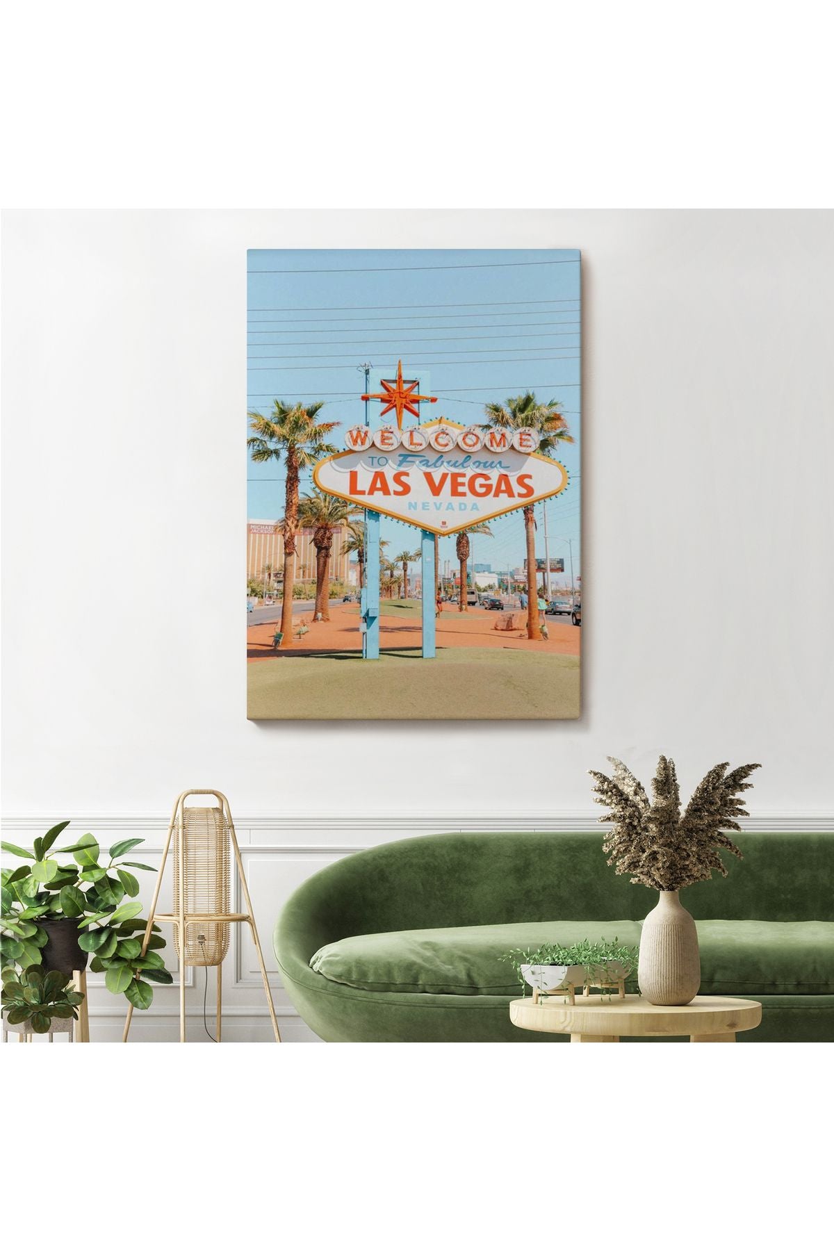 Las Vegas Nevada Ünlü Tabelası Duvar Tablosu-6294