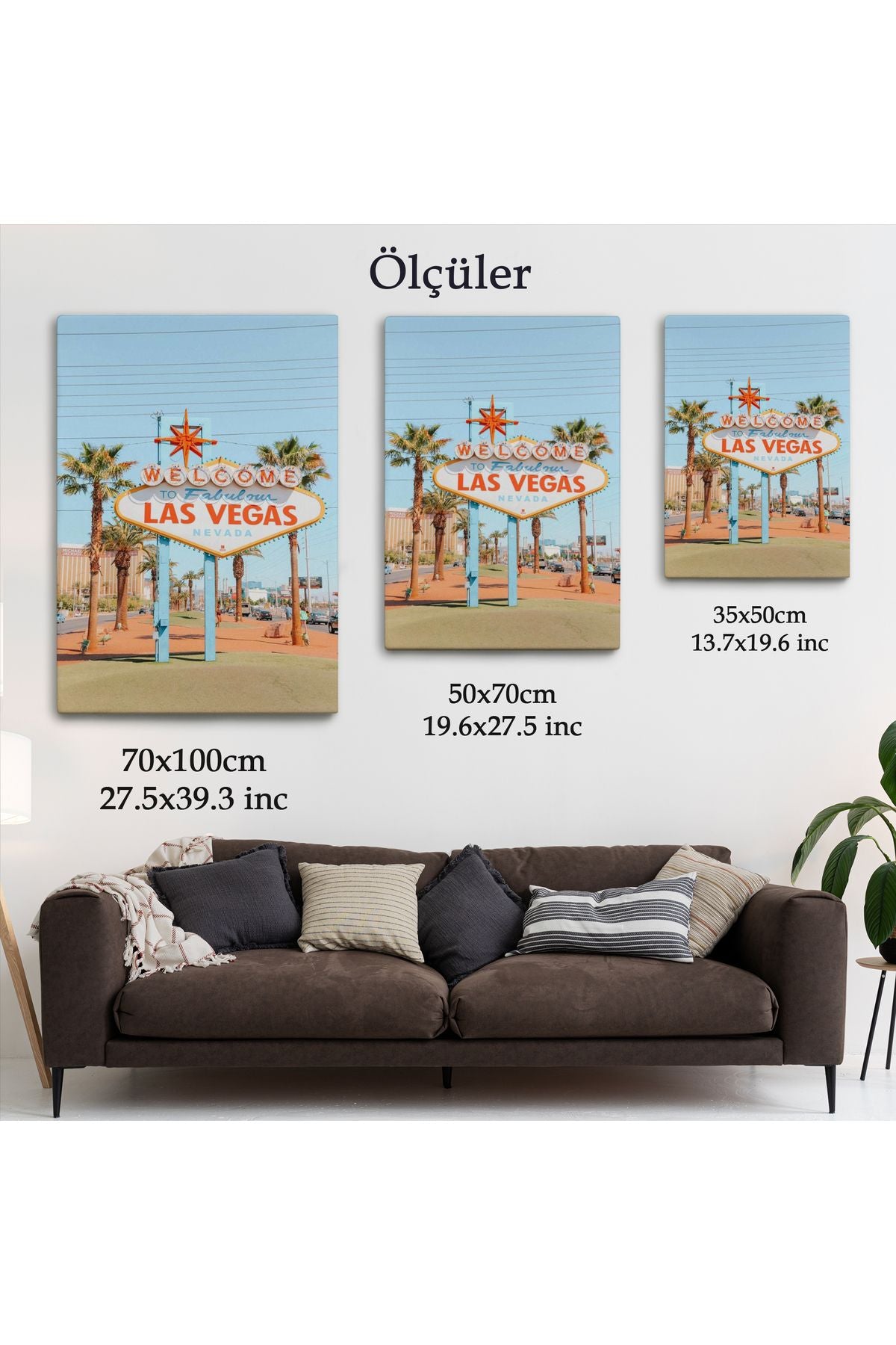 Las Vegas Nevada Ünlü Tabelası Duvar Tablosu-6294