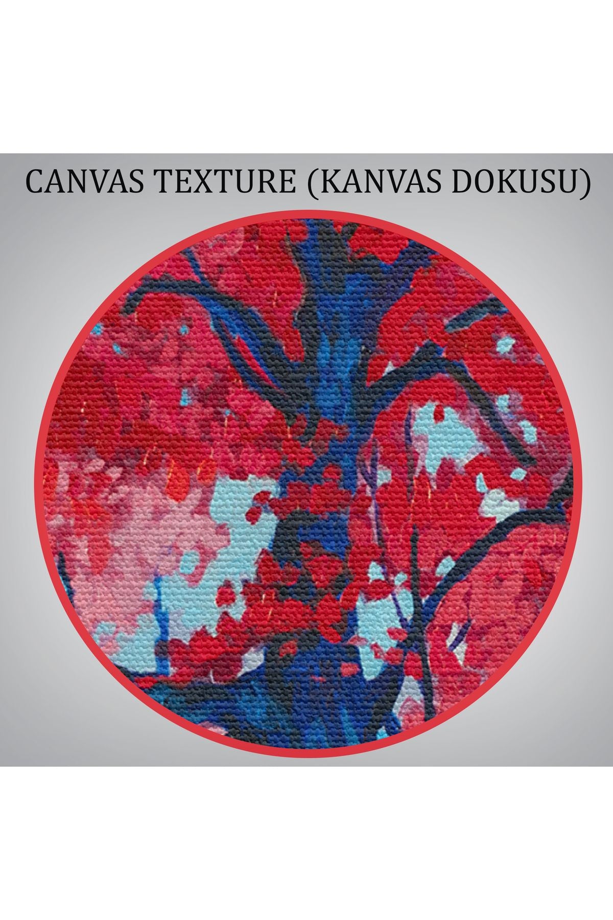 Ormandaki Güzel Sonbahar Ağacı Kanvas Duvar Tablosu-1192