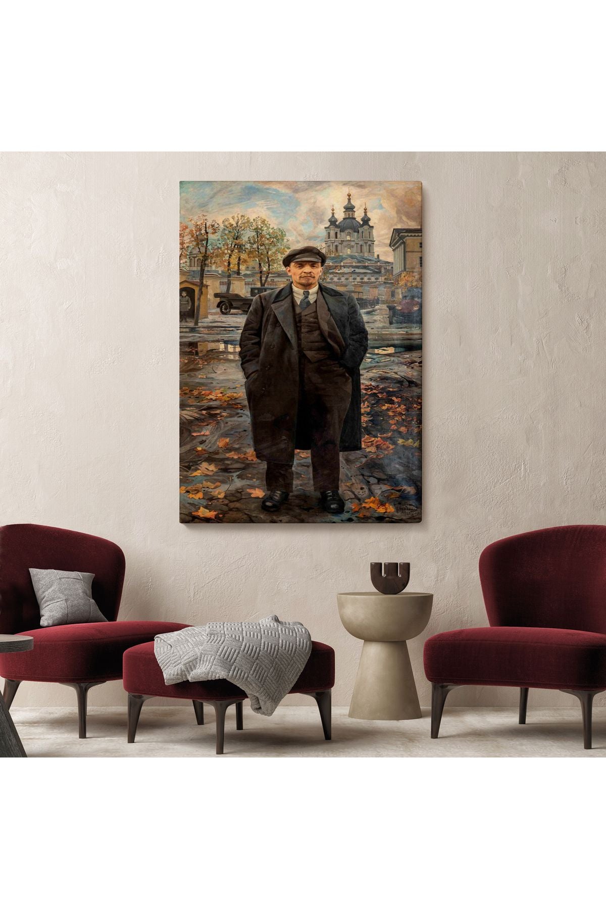 Vladimir Lenin Sovyet Dönemi Rusya Dekoratif Duvar Tablosu-6194