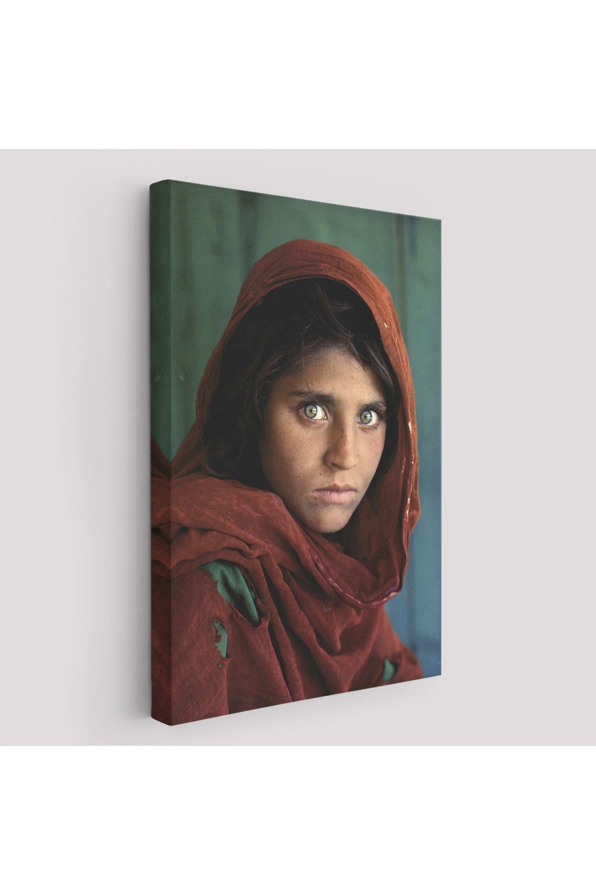Afgan Kızı Ünlü Fotoğrafçı Steve Mccurry National Geographic Kanvas Tablo-5217