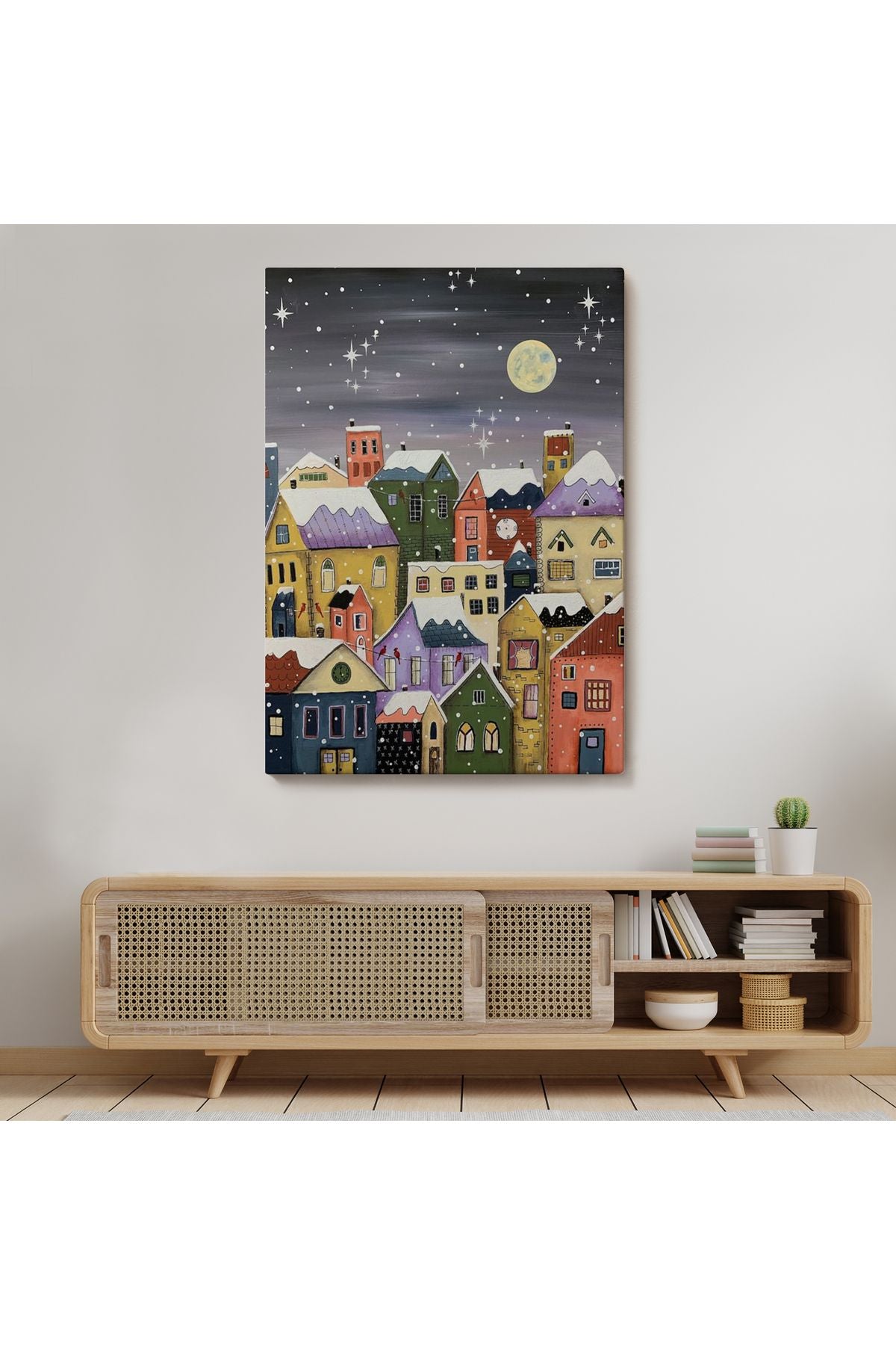 Londrada Kış Gecesi Dekoaratif Duvar Tablosu-6145