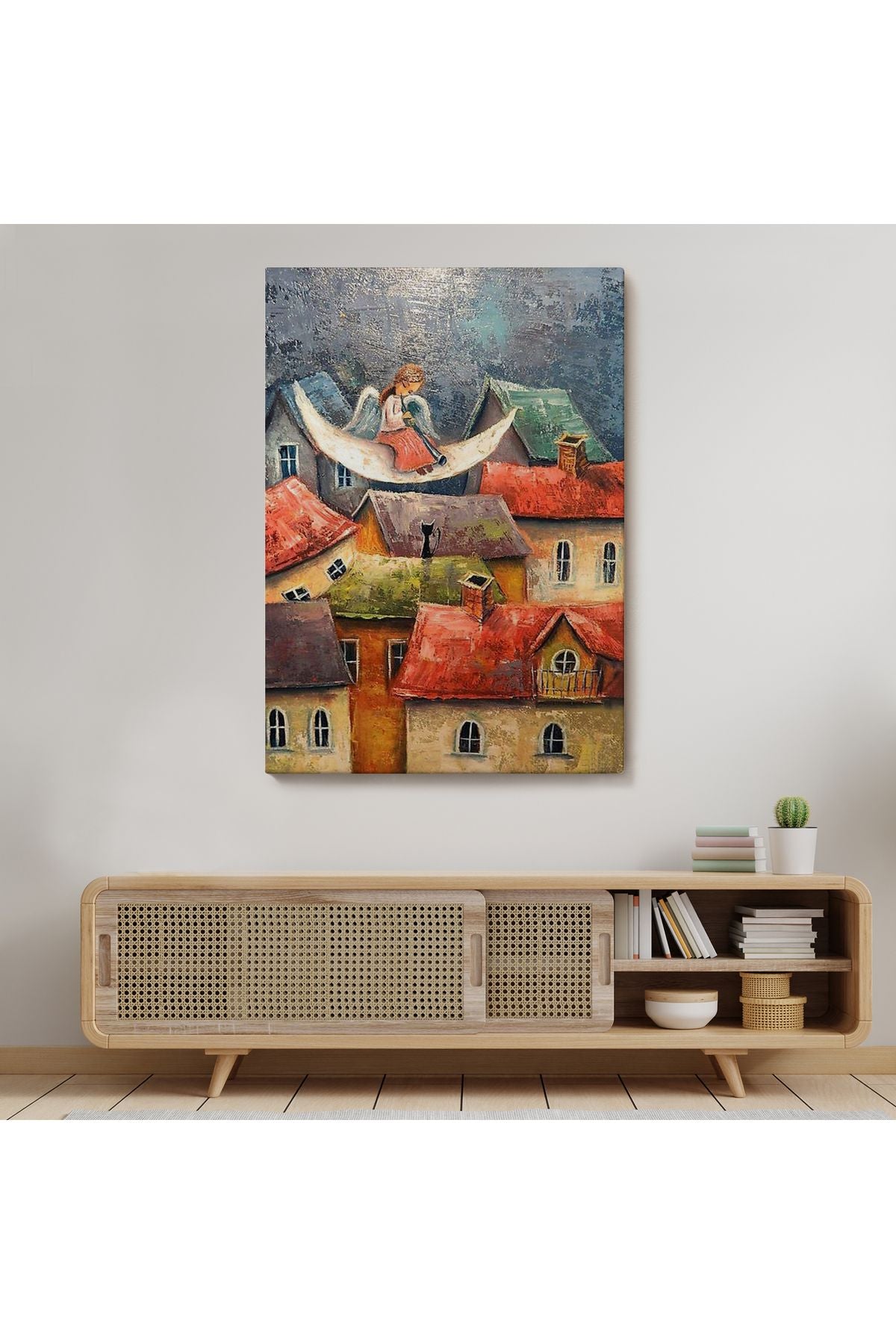 Gecenin Meleği Dekoratif Duvar Tablosu-6244