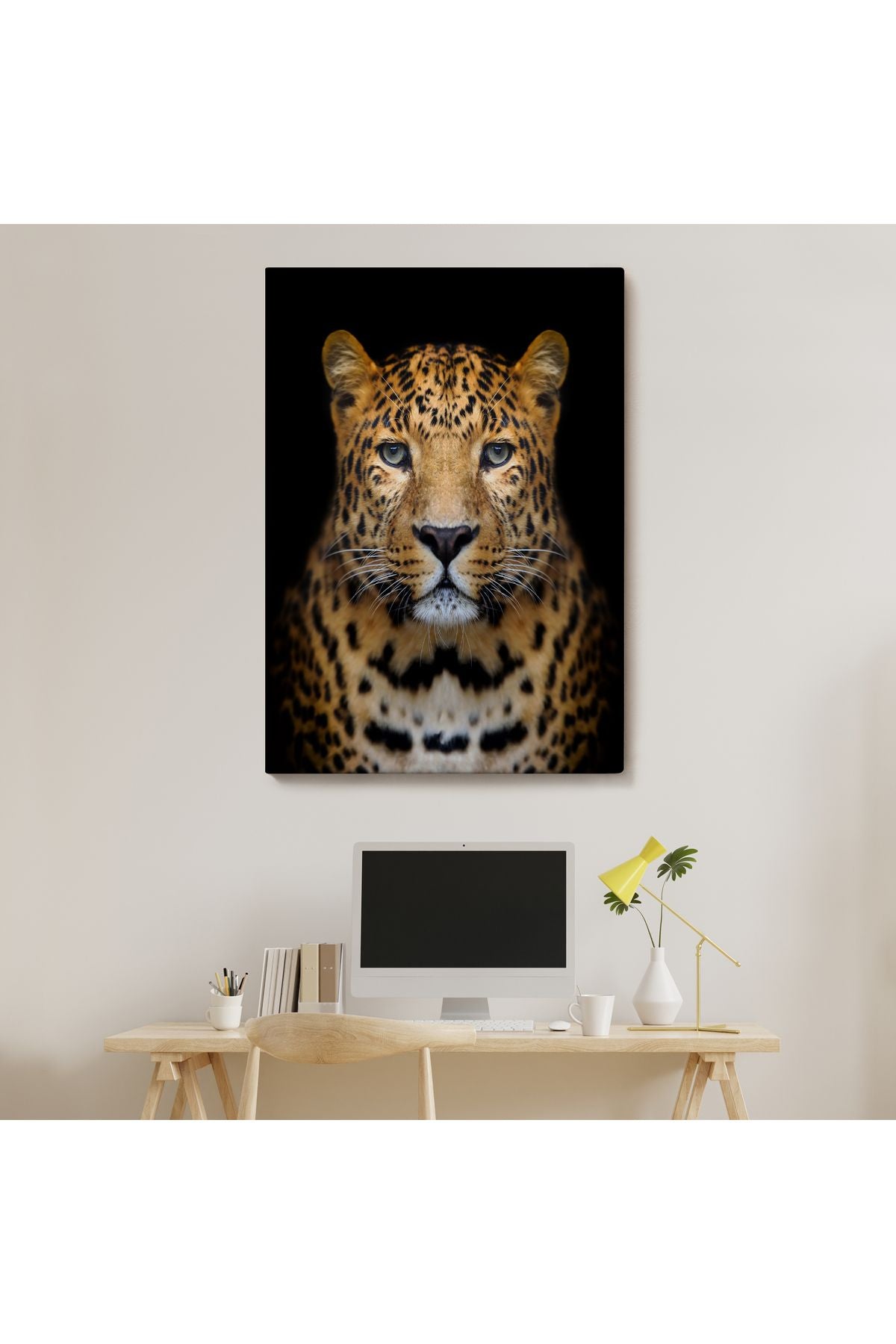 Tshp seri001 Leopar Dekoratif Kanvas Tablo-5959