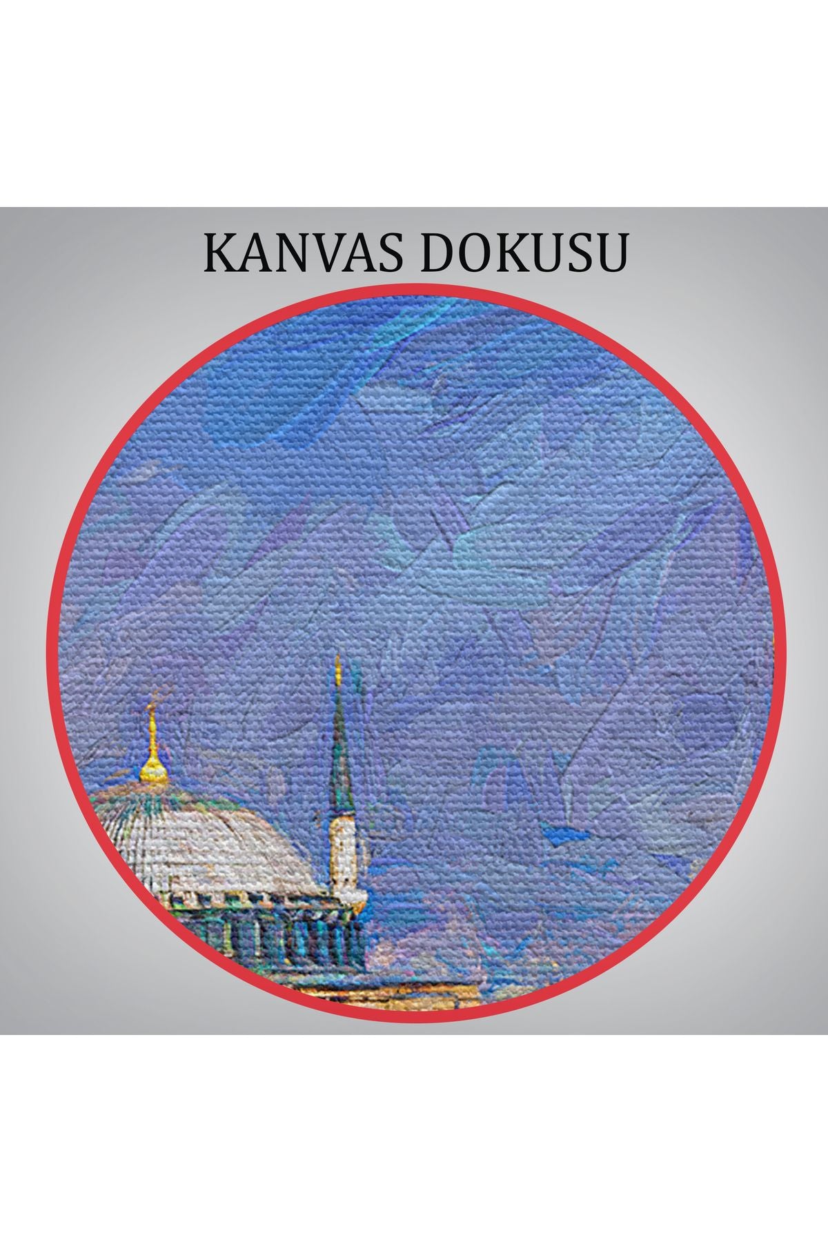 Ayasofya Camii Yağlıboya Görünüm Kanvas Duvar Tablosu-3690