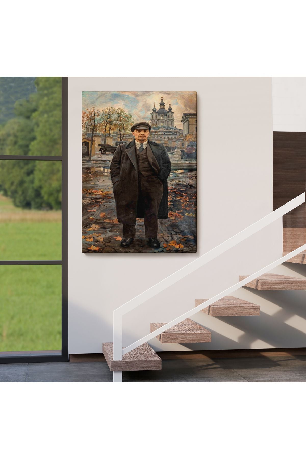 Vladimir Lenin Sovyet Dönemi Rusya Dekoratif Duvar Tablosu-6194