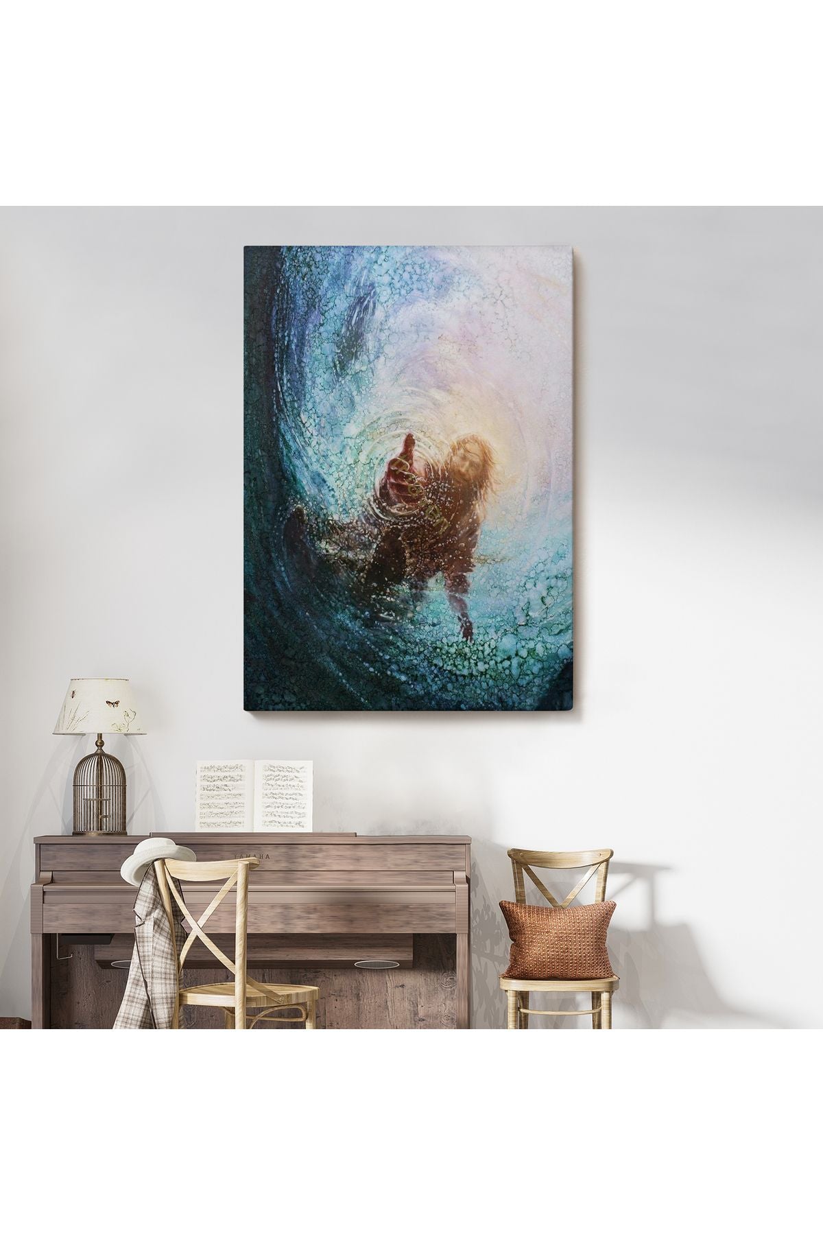 Tanrının Eli Dekoratif Duvar Tablosu, İsa-6307