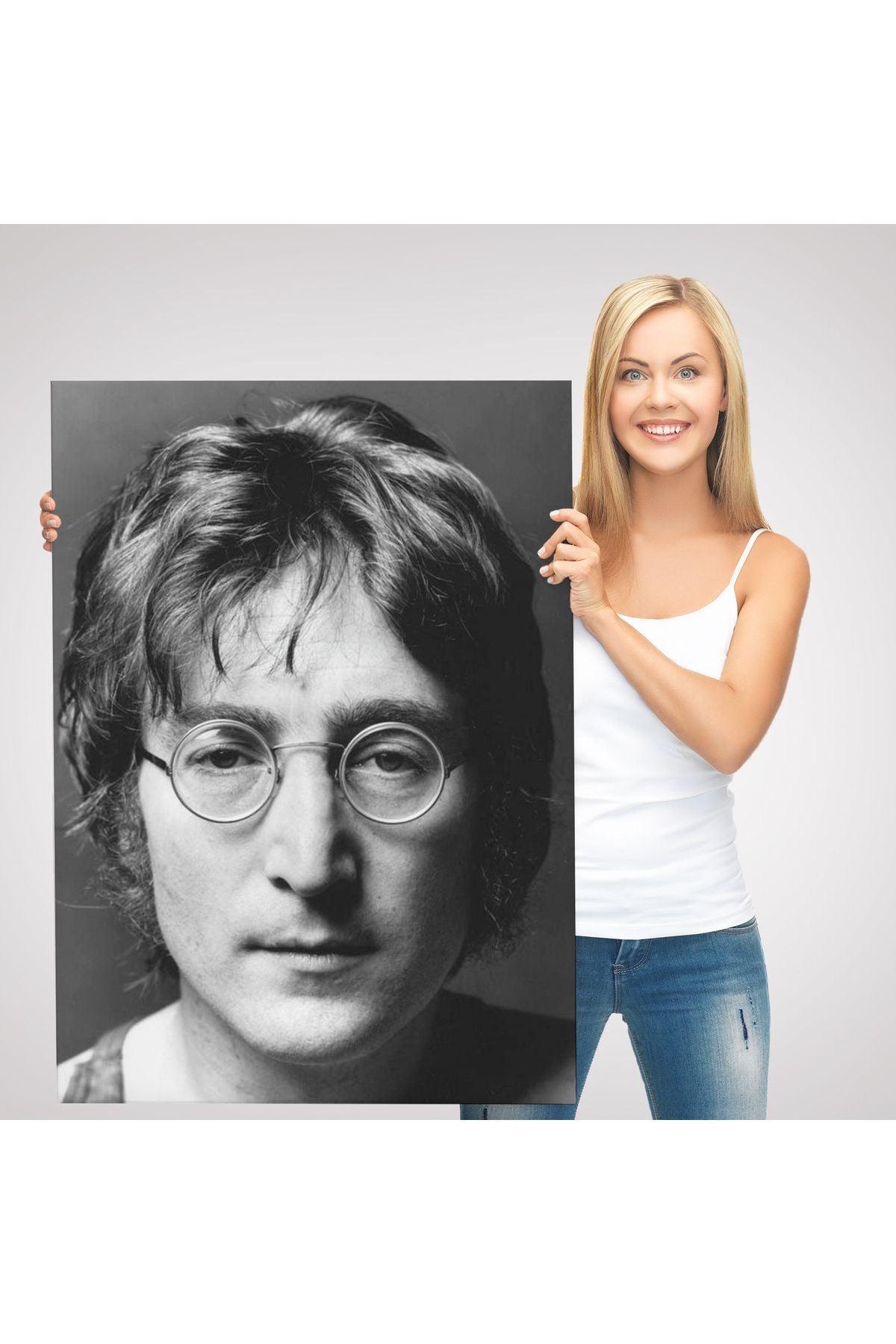 Özel Tasarım John Lennon Kanvas Duvar Sanatı Tablo-5303