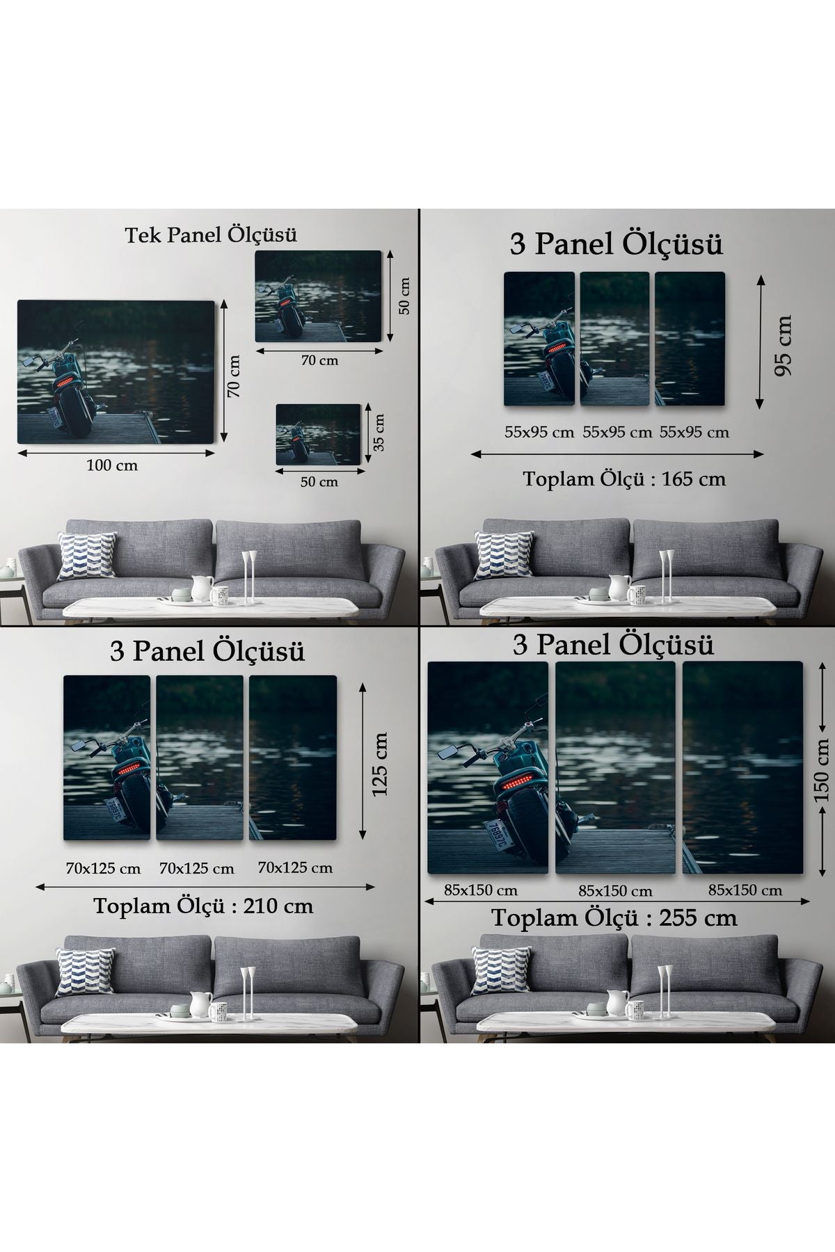 Motosiklet Kanvas Tablo, Büyük Kanvas Tablo, Motosiklet Sürücüleri İçin Bir Hediye-5379