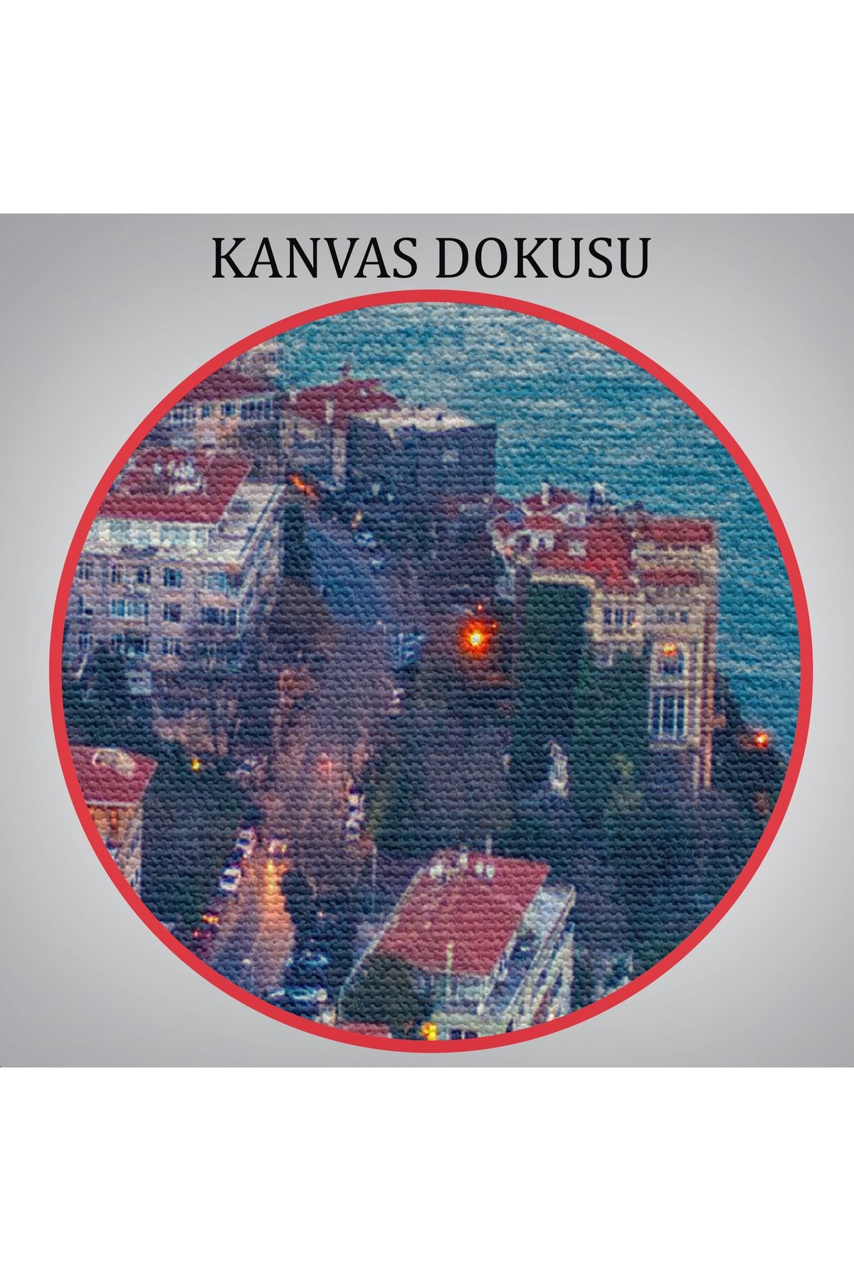 Boğaziçi Kuş Bakışı Dekoratif Kanvas Tablo-5971