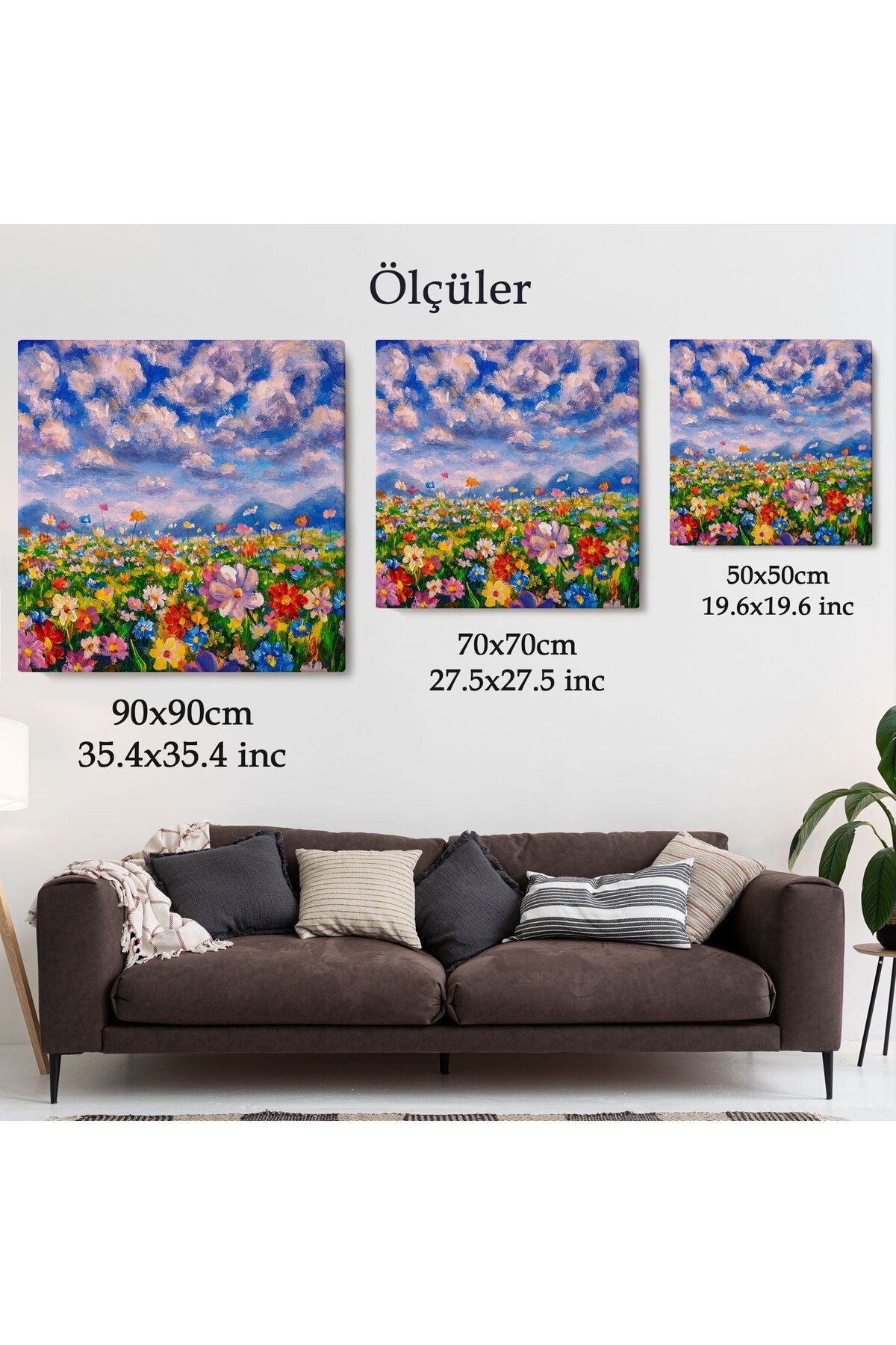 Kır Çiçekleri Kanvas Tablo-5908