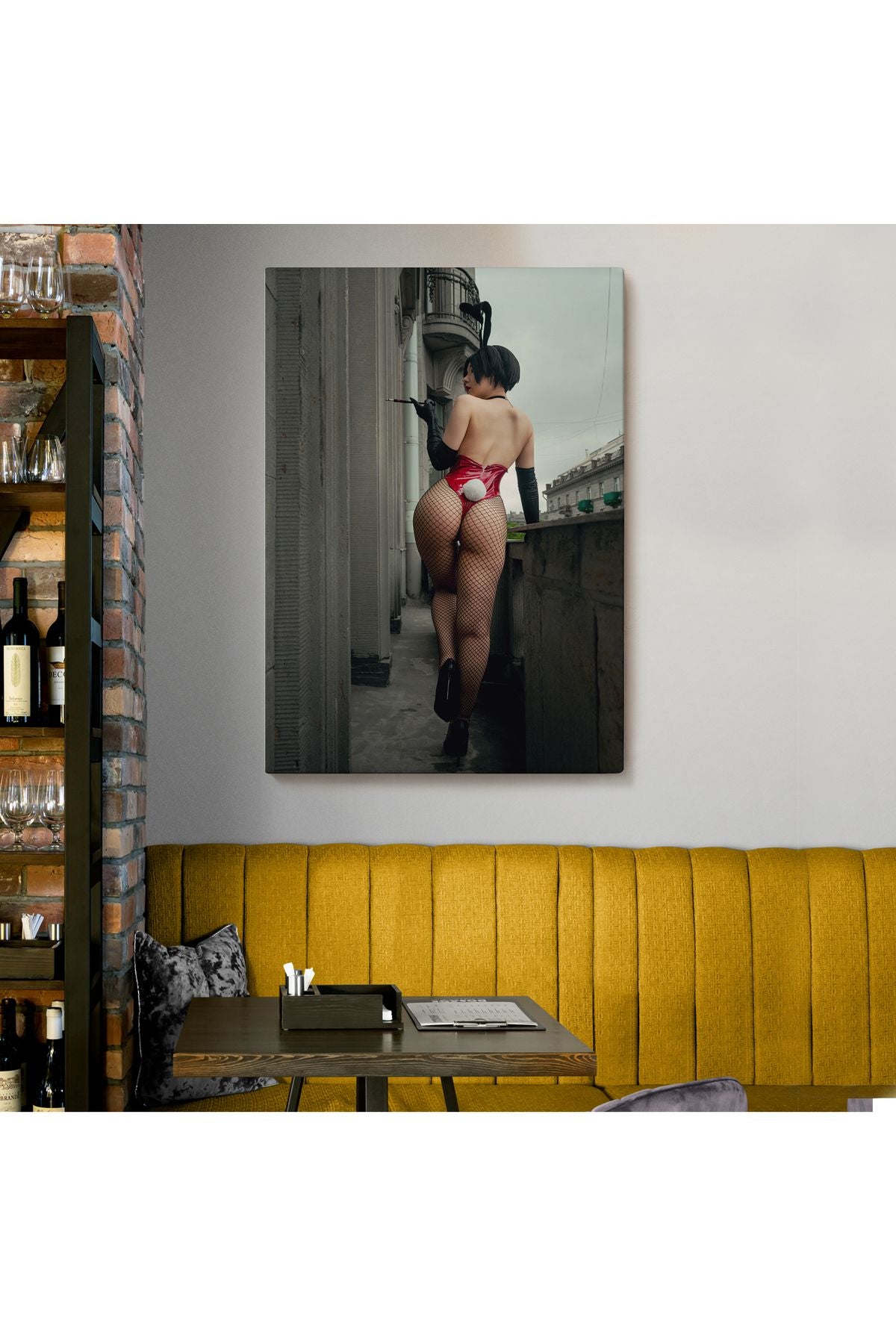 Kadın Duvar Sanatı Erotik Şehvetli Duvar Sanatı Kanvas Tablo-5268