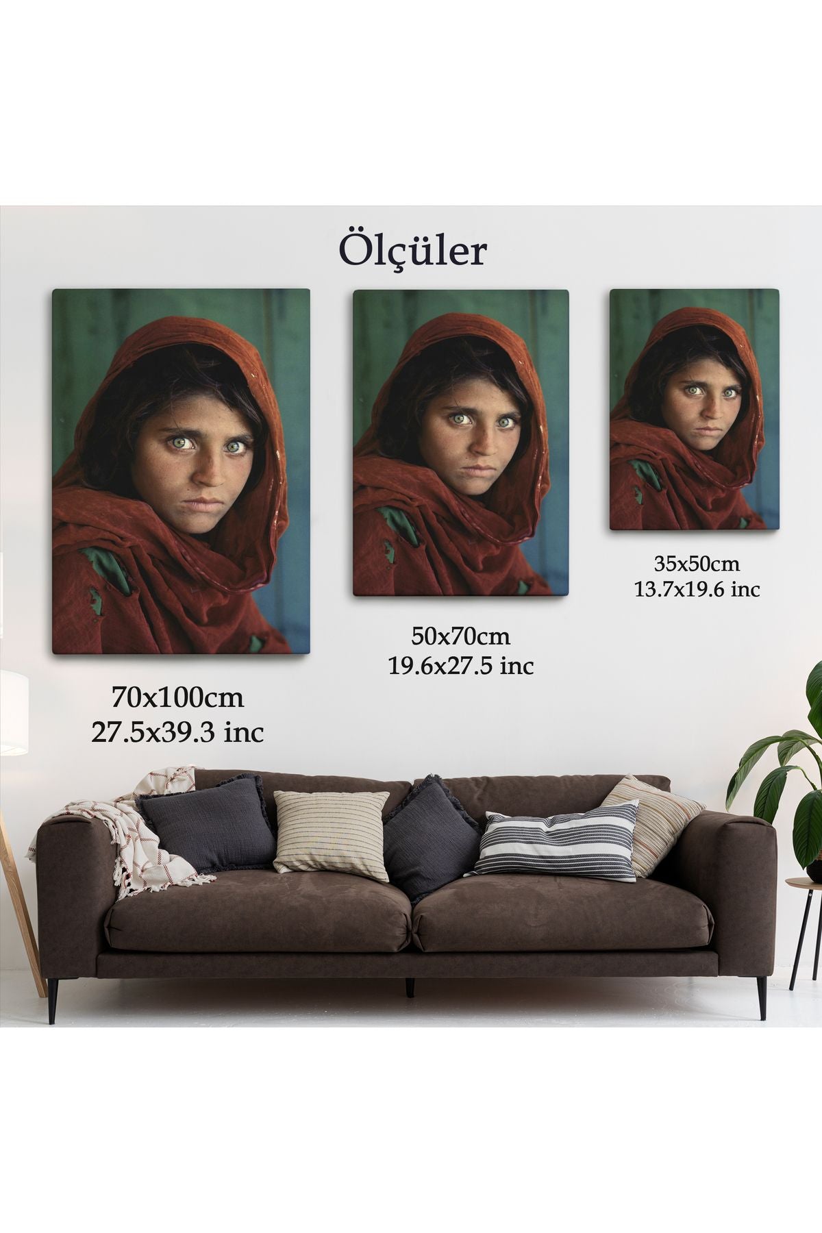 Afgan Kızı Ünlü Fotoğrafçı Steve Mccurry National Geographic Kanvas Tablo-5217