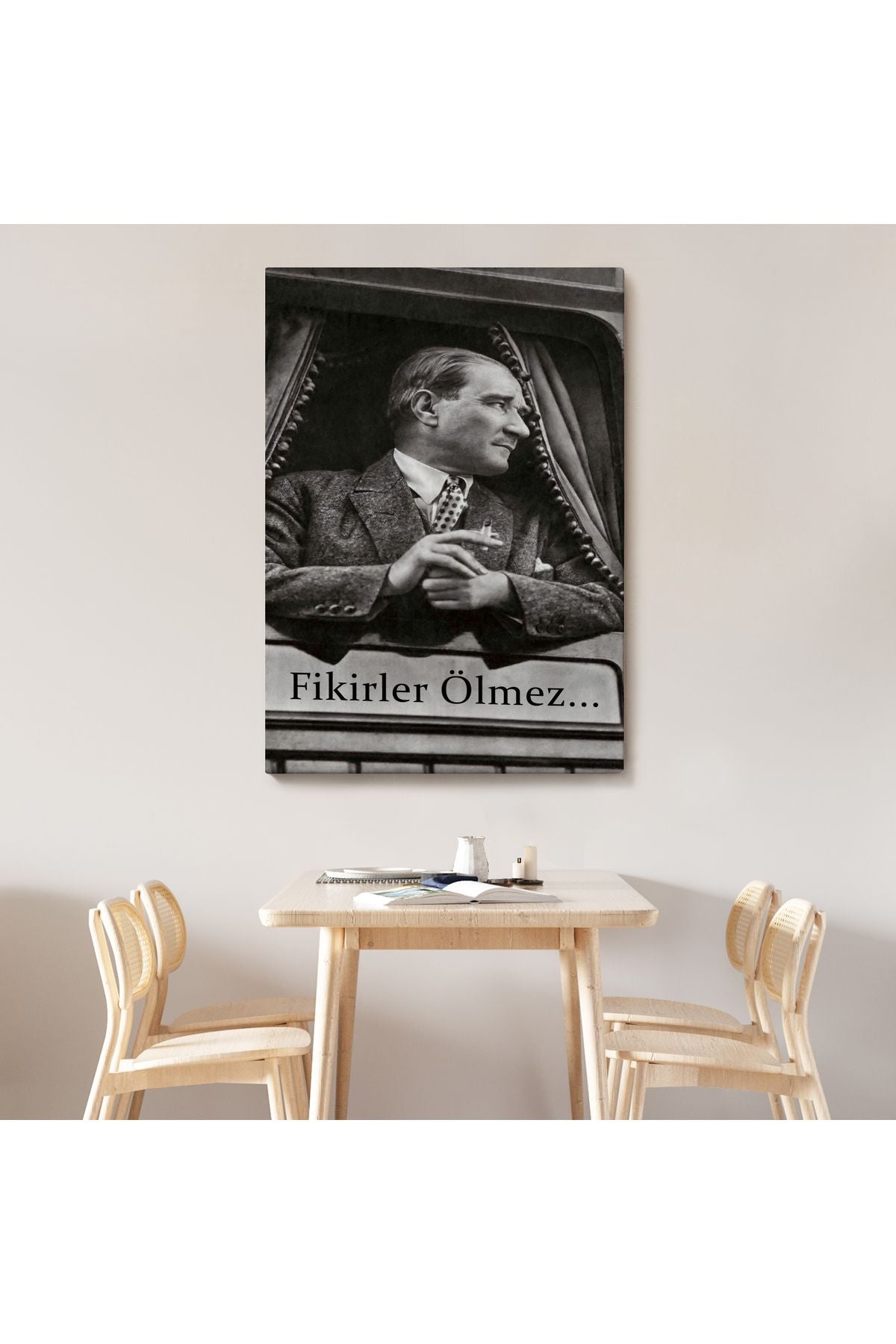 Atatürk'ün Doğu Ekspresinde Fotoğrafı Duvar Tablosu-6222