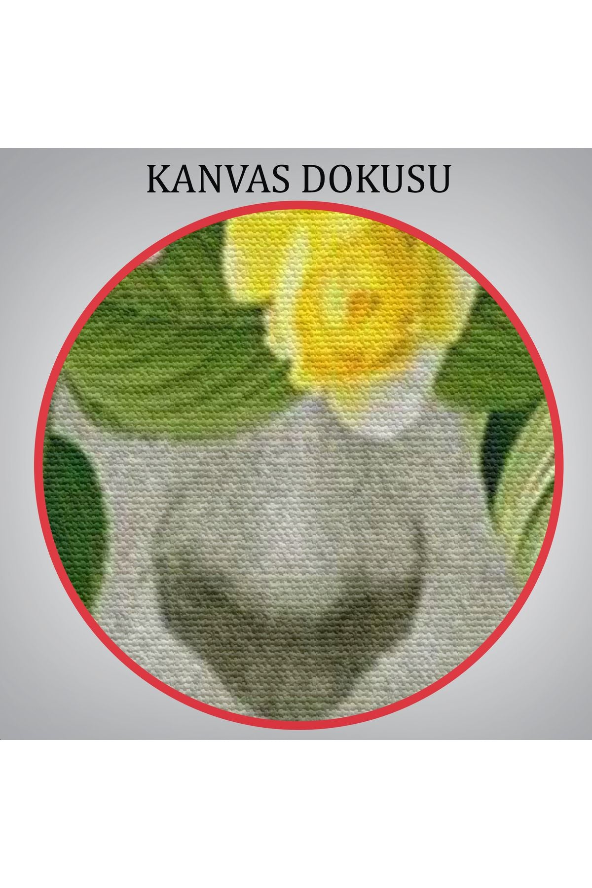 Çiçek Başlı Ünlü Ressam Portresi Kanvas Tablo-5131