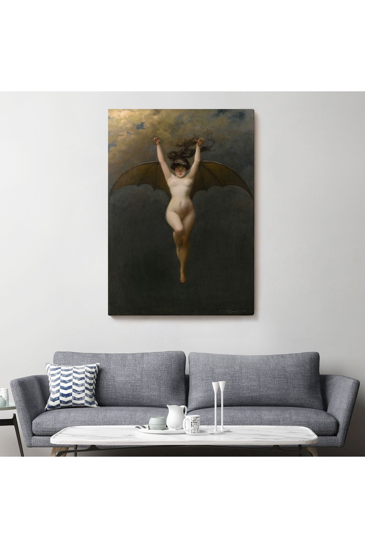 Yarasa Kadın Tablosu, Albert Joseph Pénot, La Femme Chauve Souris-6171