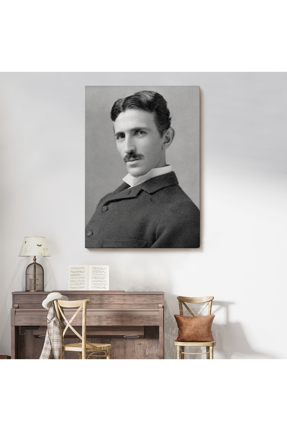 Nikola Tesla Dekoratif Duvar Tablosu-6172