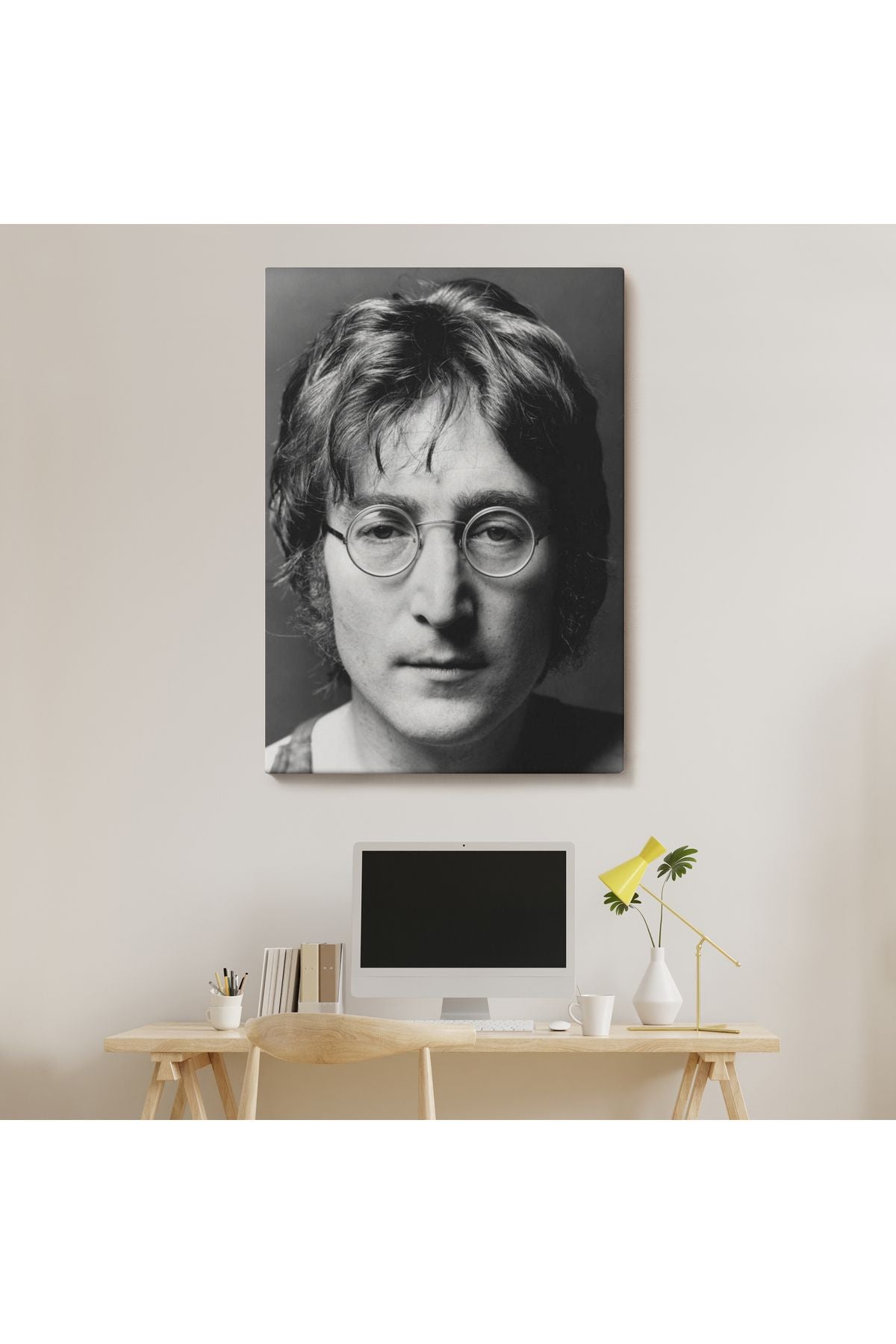 Özel Tasarım John Lennon Kanvas Duvar Sanatı Tablo-5303