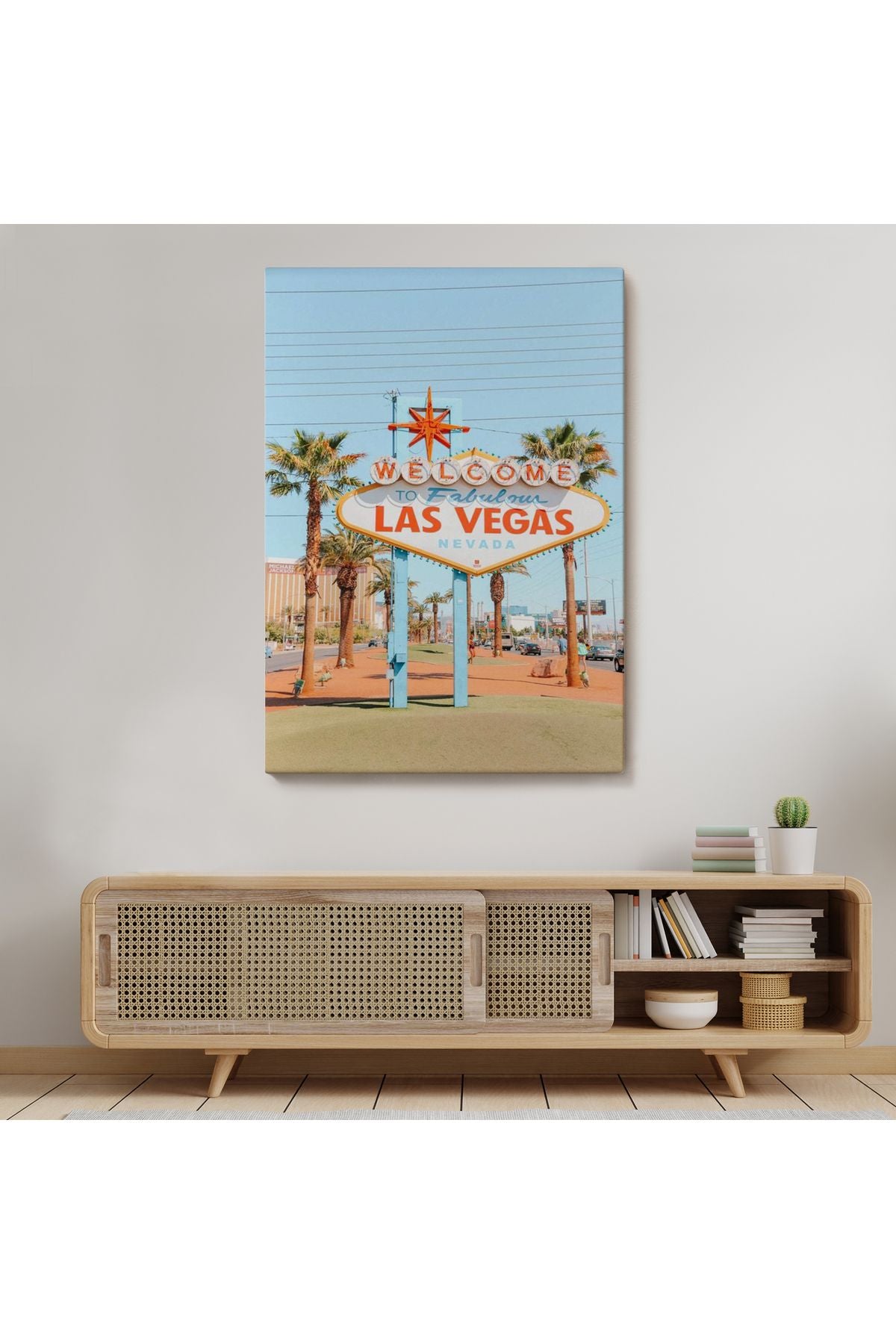 Las Vegas Nevada Ünlü Tabelası Duvar Tablosu-6294
