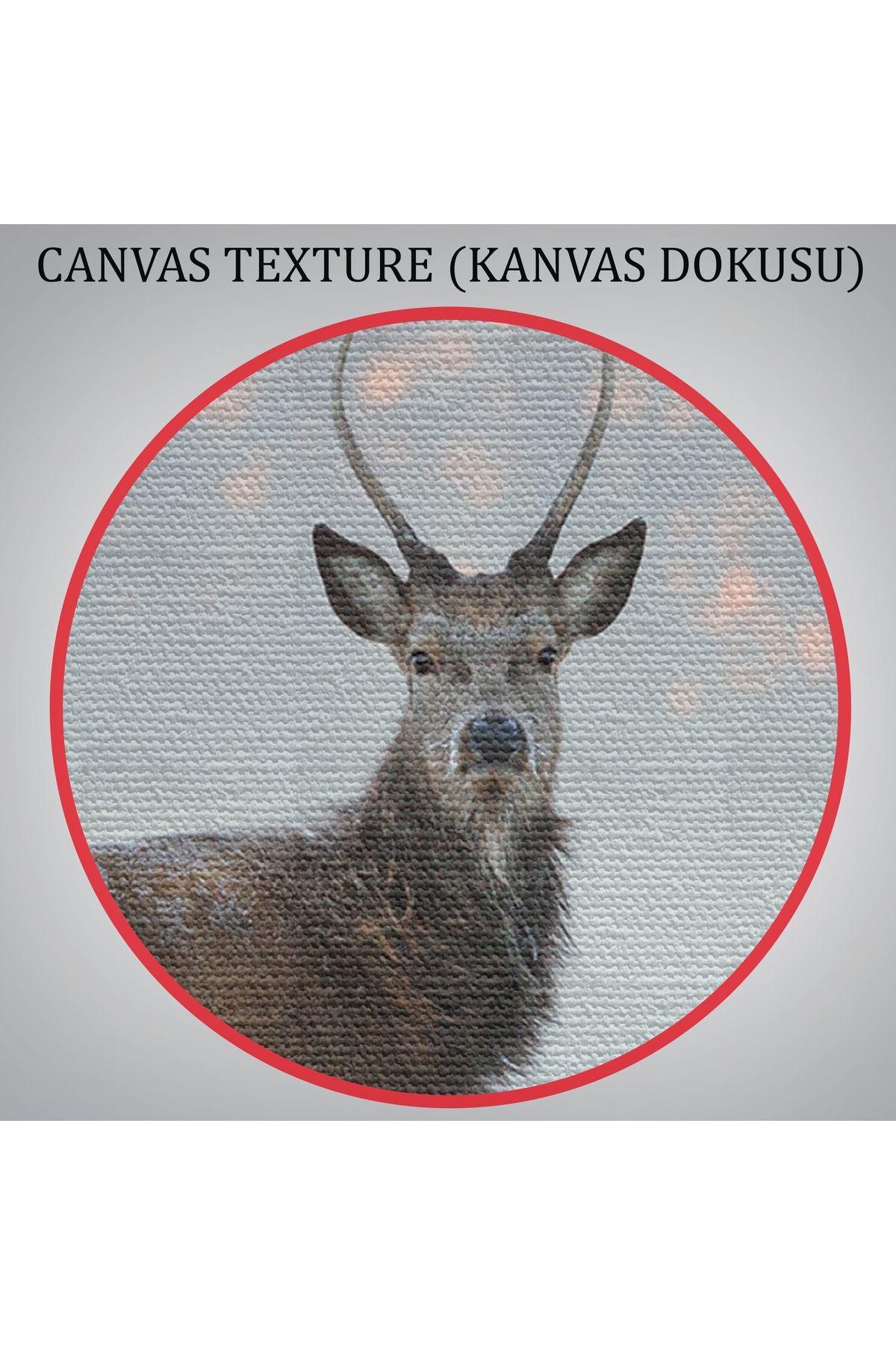 Kanvas Tablo, Duvar Dekoru, Geyik, Hayvan Temalı 1166 BUNGKNV