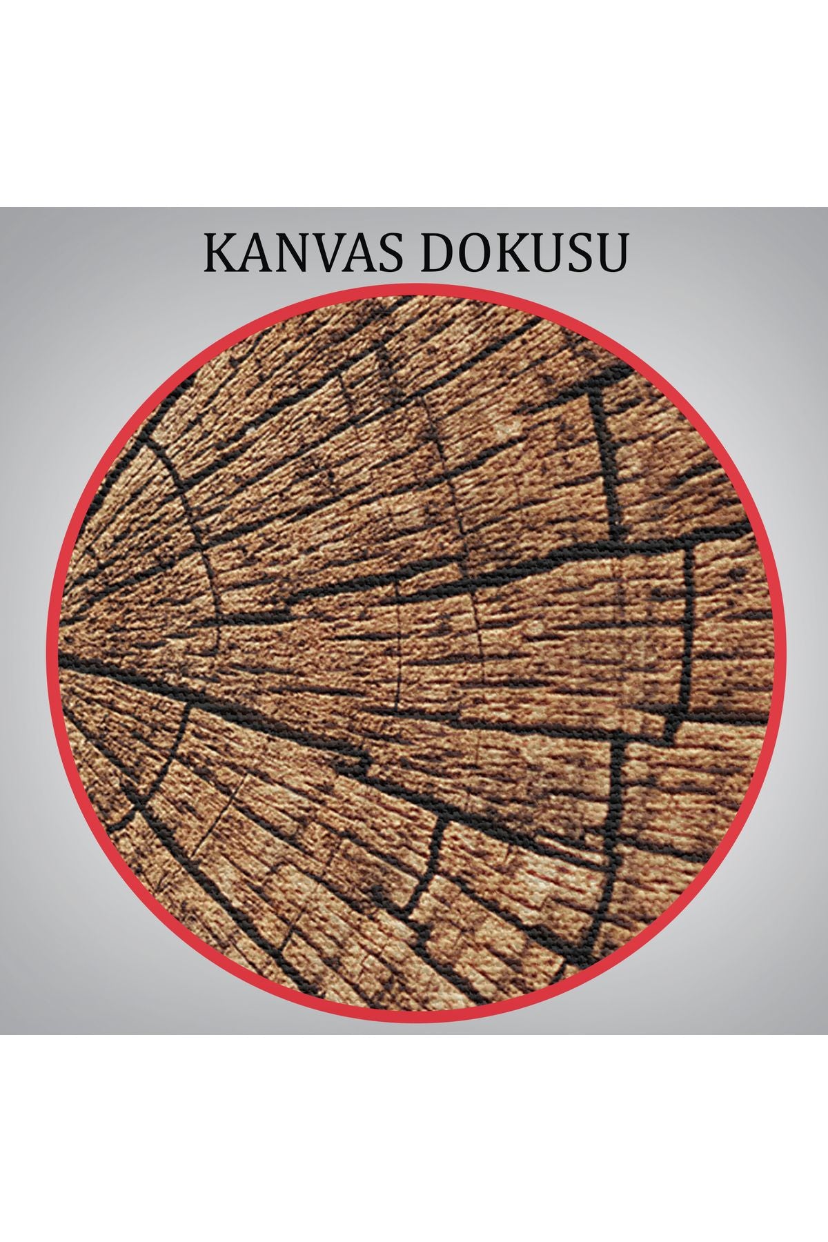 Ağaç Kütük Desenli Kanvas Tablo-5076