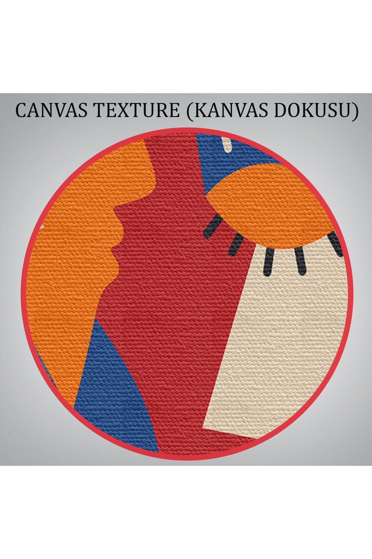 Picasso Tarzı Soyut İnsan Yüzleri Kanvas Duvar Tablosu-1195