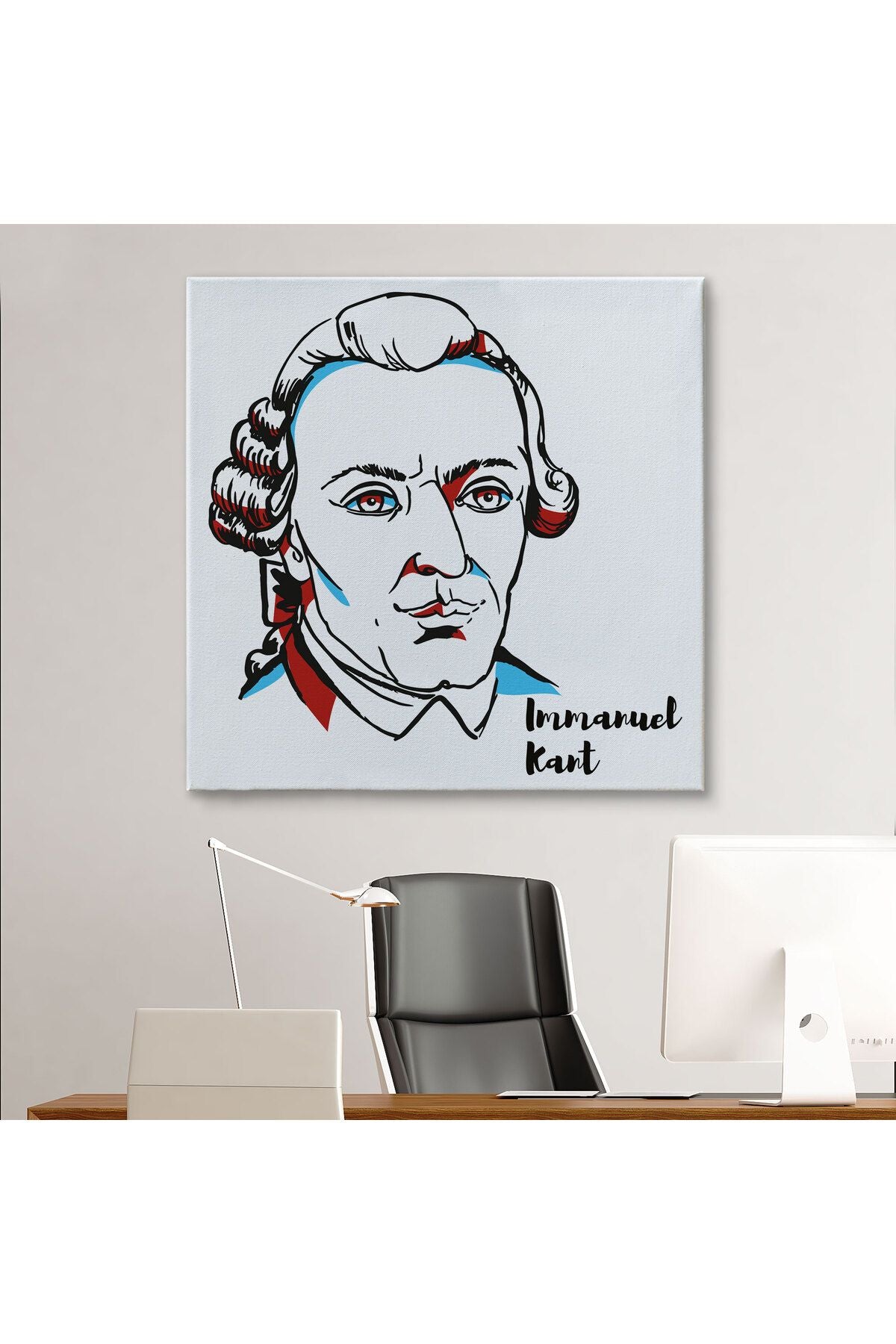 Immanuel Kant Dekoratif Kanvas Tablo-5820