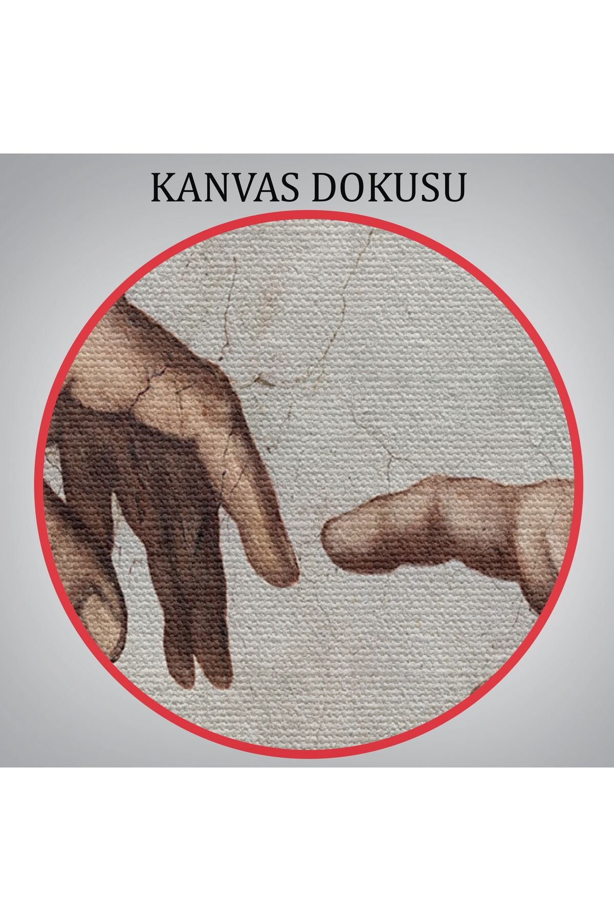 Ademin Yaratılışı Michelangelo Kanvas Tablo-3753
