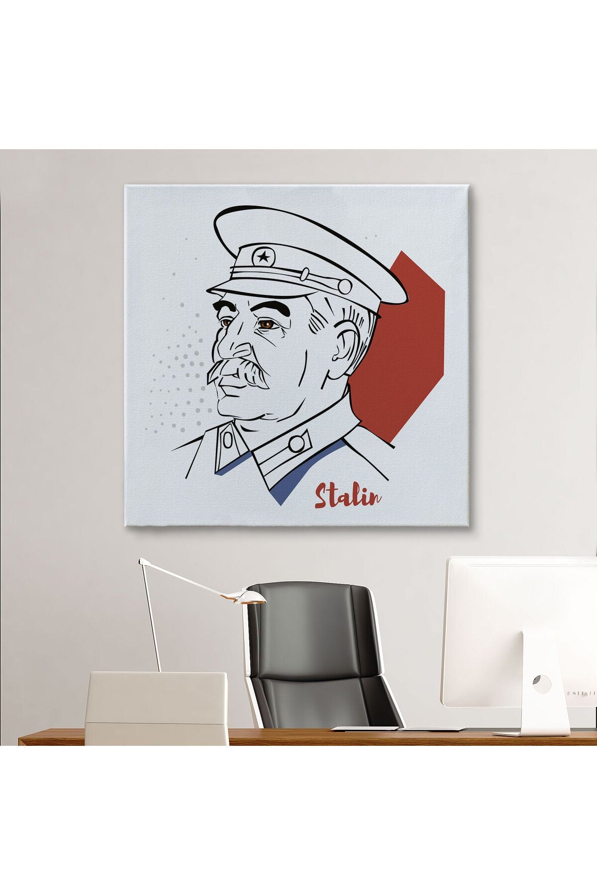 Stalin Dekoratif Kanvas Duvar Tablosu-5822
