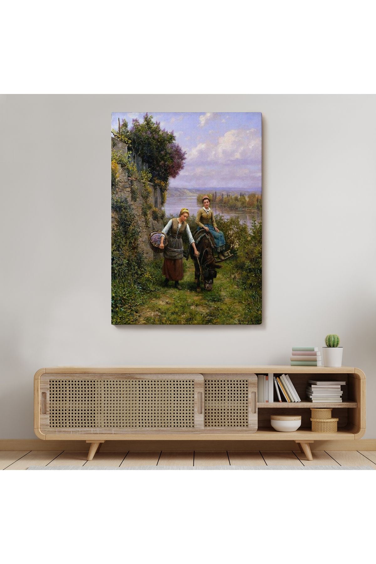 Dere Kenarındaki Köylü Kızları Duvar Tablosu-6016