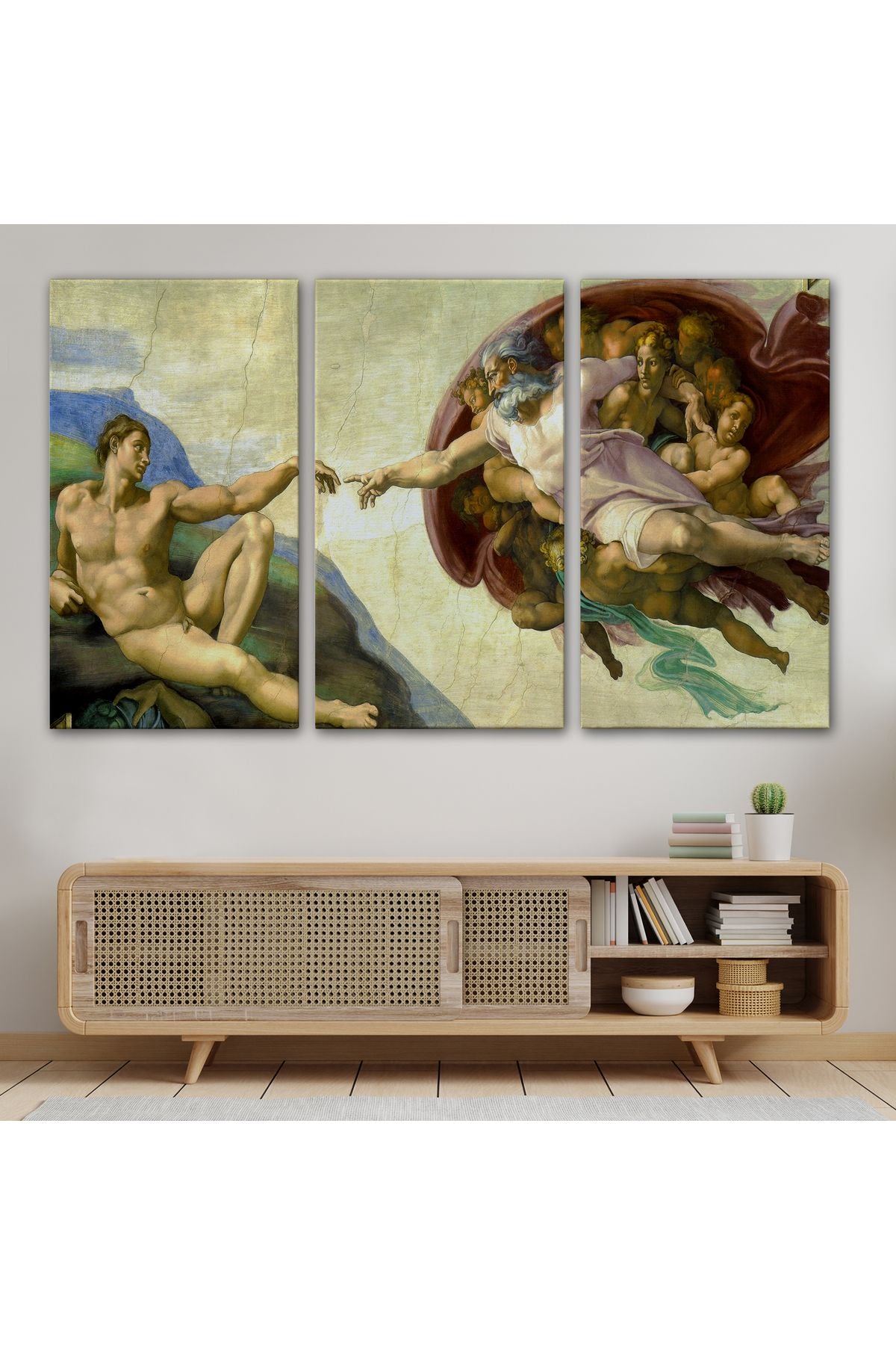 Ademin Yaratılışı Tablosu - The Creation of Adam-6631
