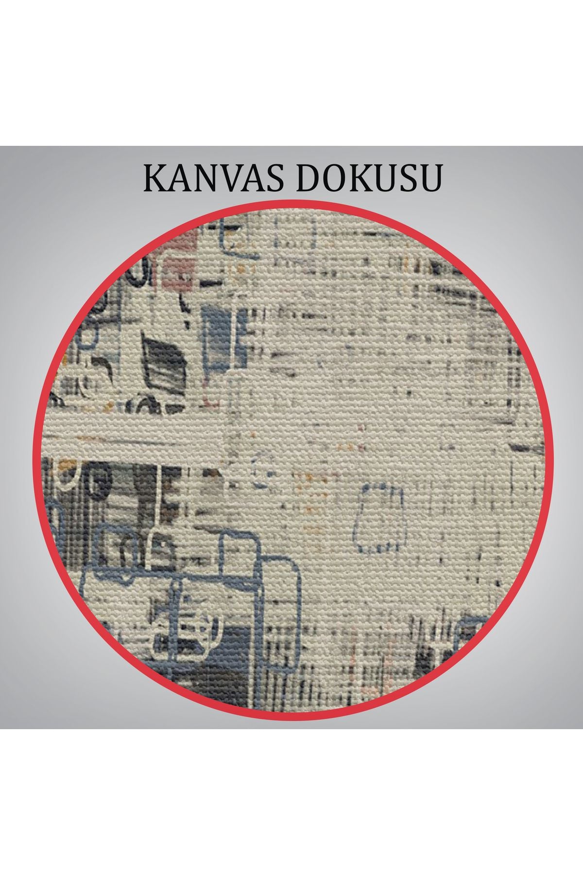 Soyut Geometrik Dekoratif Kanvas Duvar Tablosu-3658