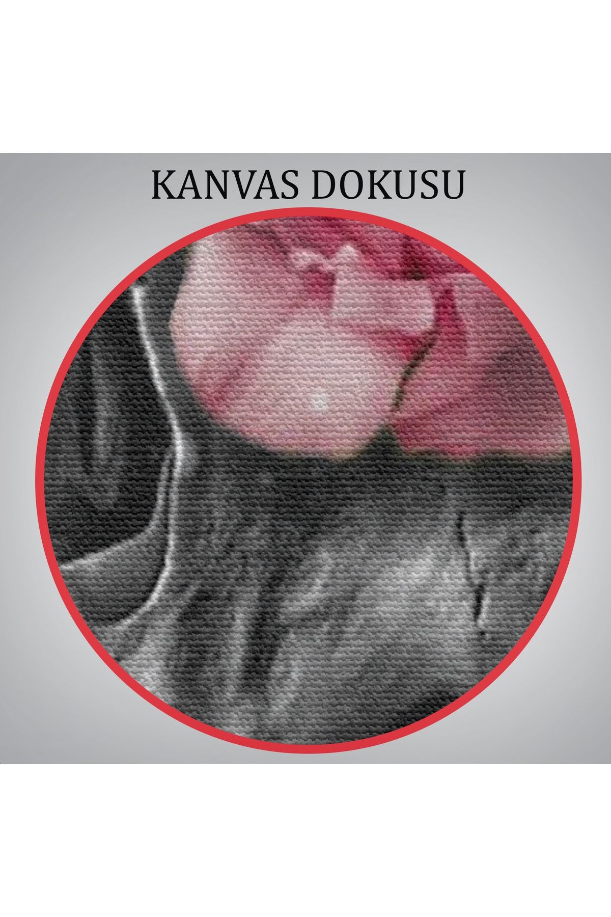 SZ KVS1-Dekoratif Duvar Tablosu-Pembe Çiçekler ve İskelet Kafa Kanvas Tablo 5234